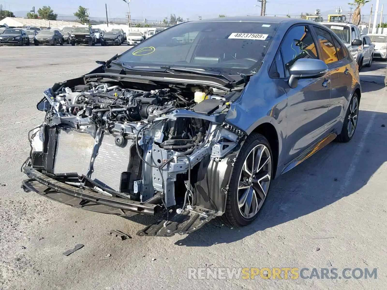 2 Photograph of a damaged car JTDS4RCE8LJ019449 TOYOTA COROLLA 2020