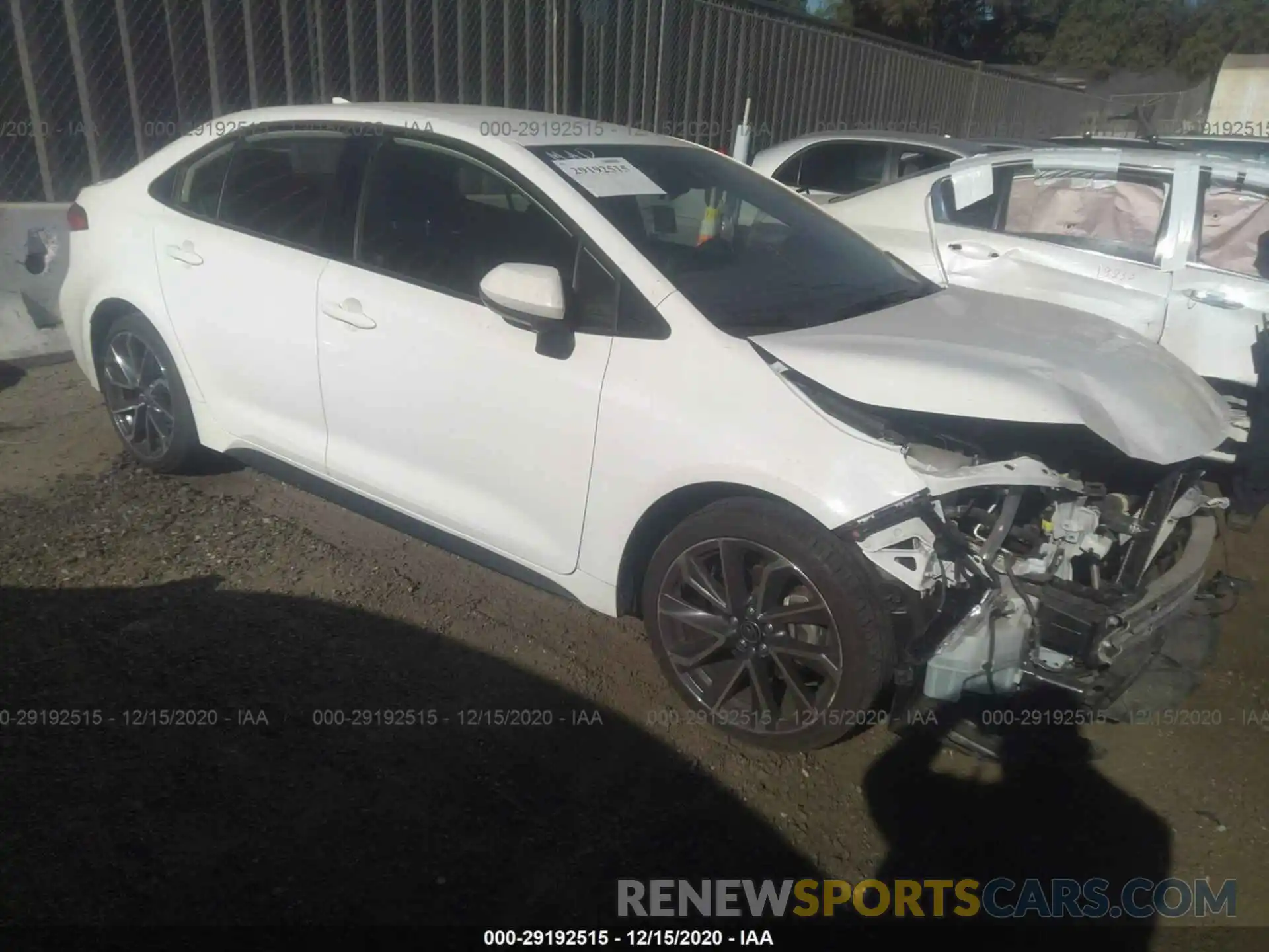 1 Photograph of a damaged car JTDS4RCE8LJ019595 TOYOTA COROLLA 2020