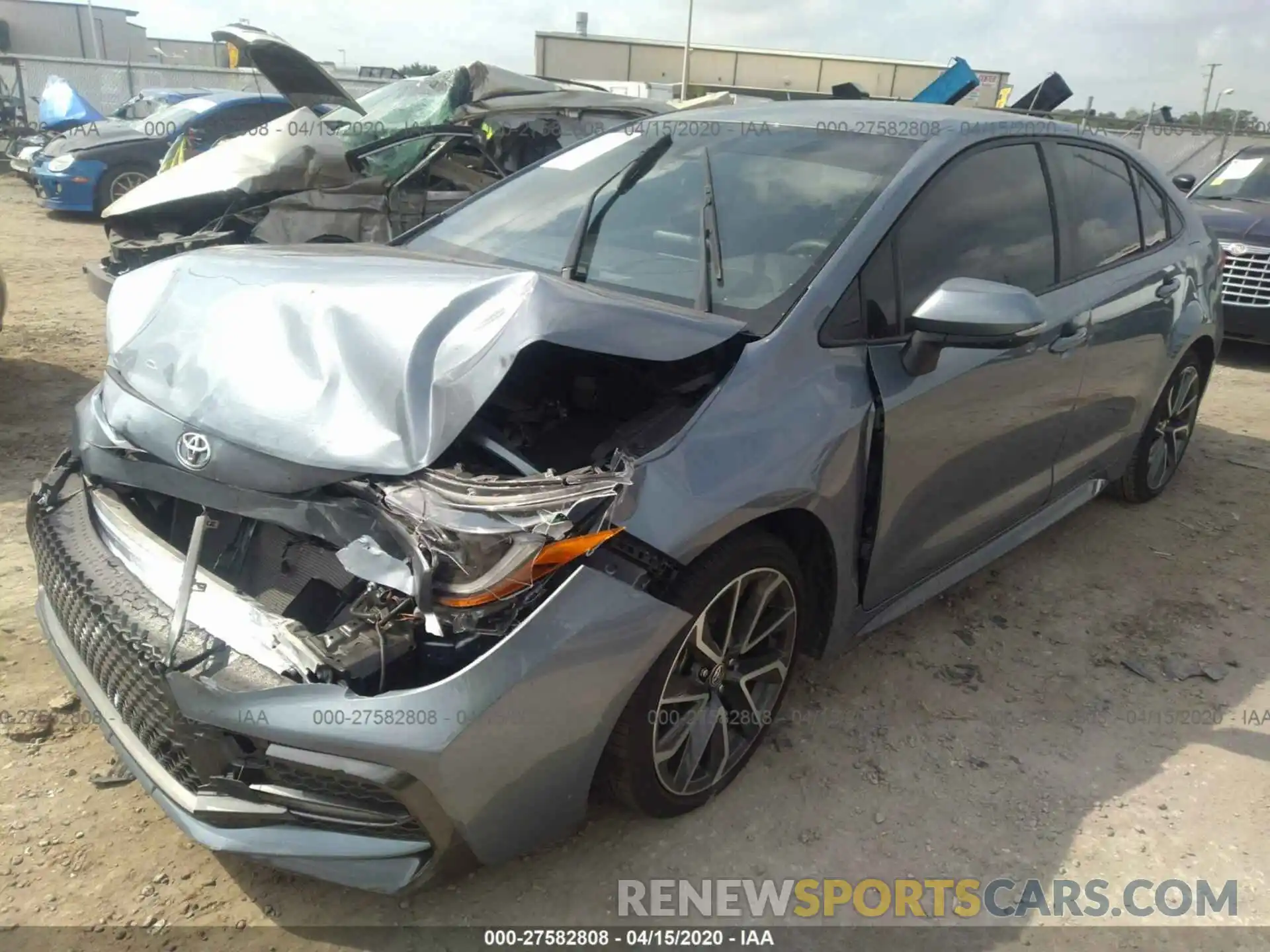 2 Photograph of a damaged car JTDS4RCE8LJ020231 TOYOTA COROLLA 2020