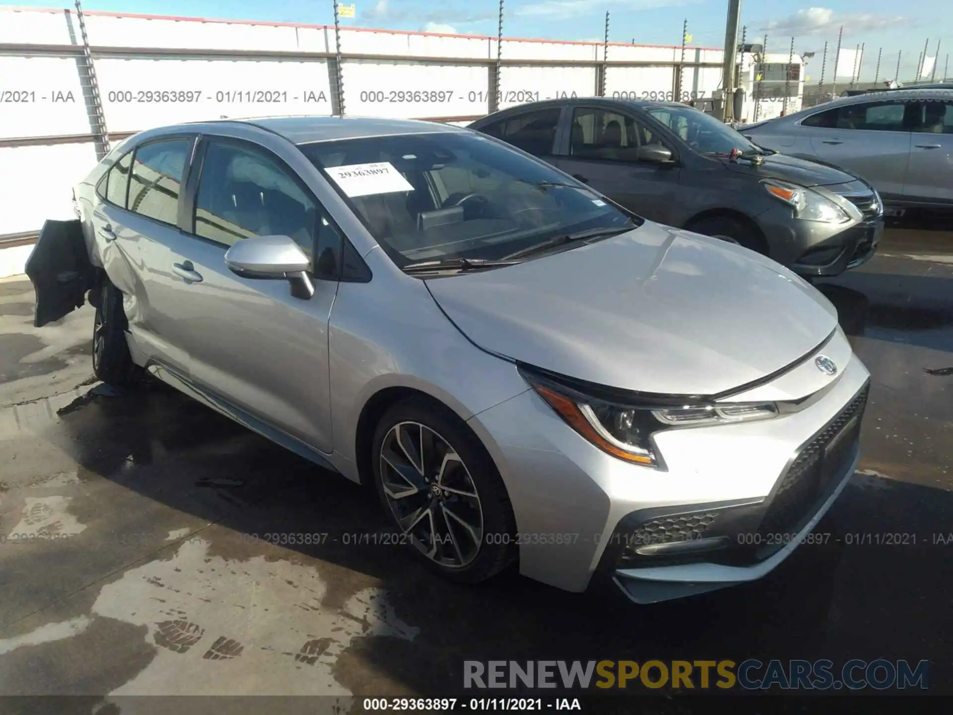 1 Photograph of a damaged car JTDS4RCE8LJ020598 TOYOTA COROLLA 2020