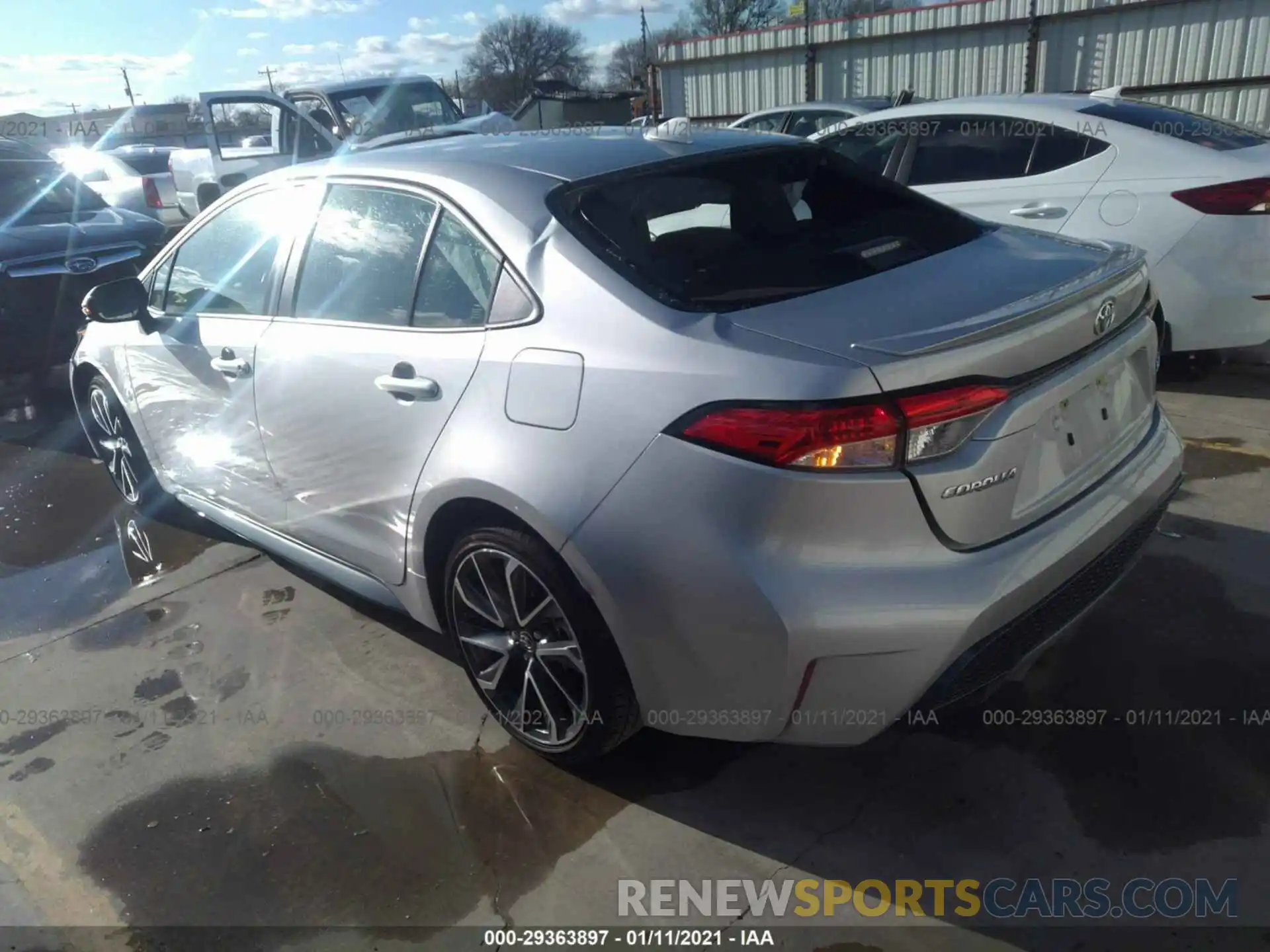 3 Photograph of a damaged car JTDS4RCE8LJ020598 TOYOTA COROLLA 2020