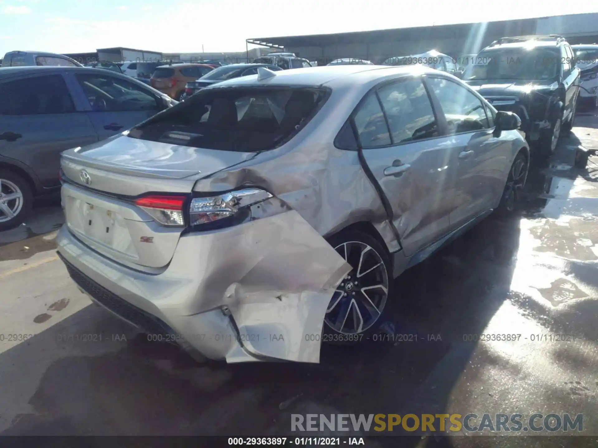 4 Photograph of a damaged car JTDS4RCE8LJ020598 TOYOTA COROLLA 2020