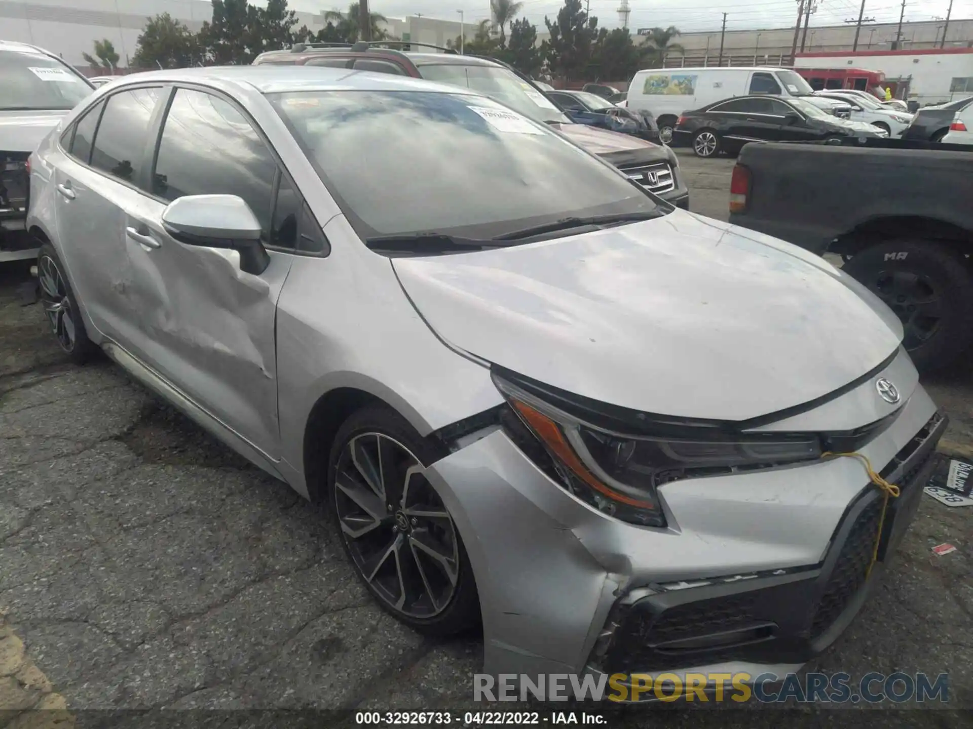 1 Photograph of a damaged car JTDS4RCE8LJ020777 TOYOTA COROLLA 2020