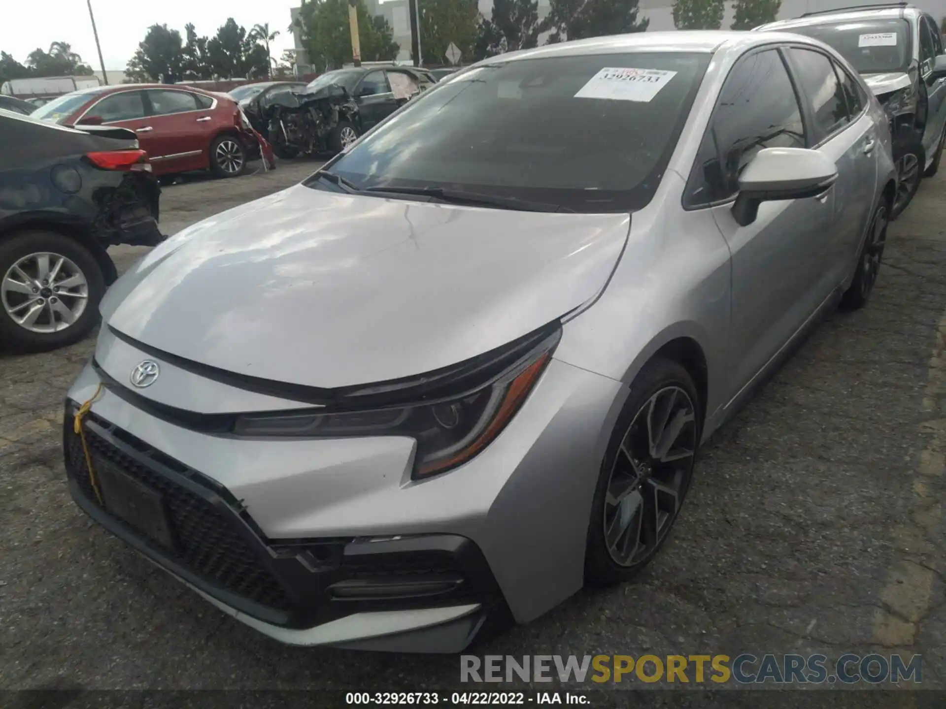 2 Photograph of a damaged car JTDS4RCE8LJ020777 TOYOTA COROLLA 2020