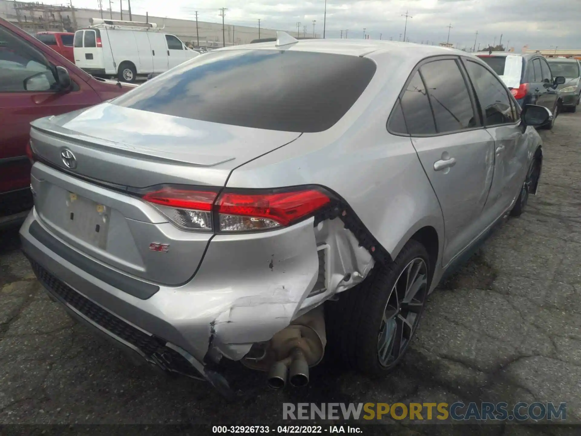 4 Photograph of a damaged car JTDS4RCE8LJ020777 TOYOTA COROLLA 2020