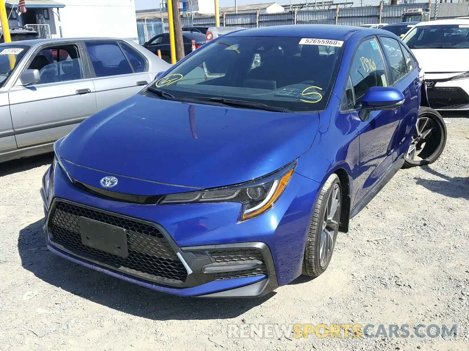 2 Photograph of a damaged car JTDS4RCE8LJ021251 TOYOTA COROLLA 2020