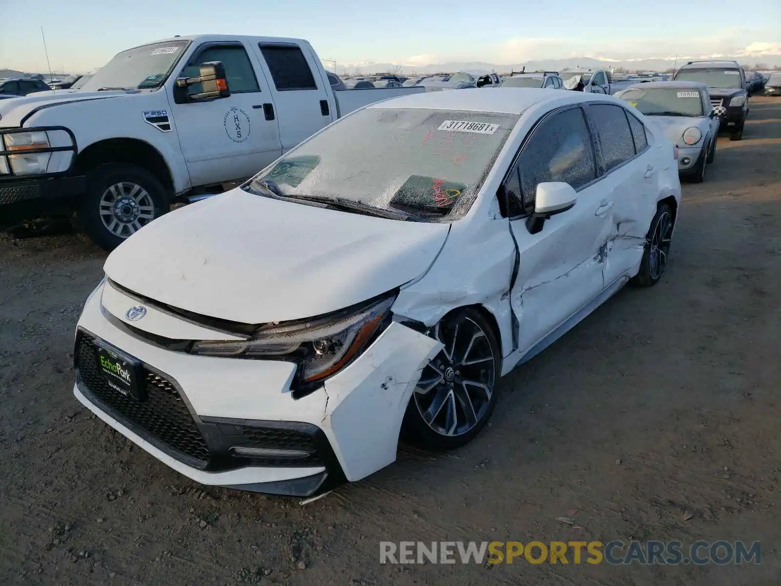 2 Photograph of a damaged car JTDS4RCE8LJ021900 TOYOTA COROLLA 2020