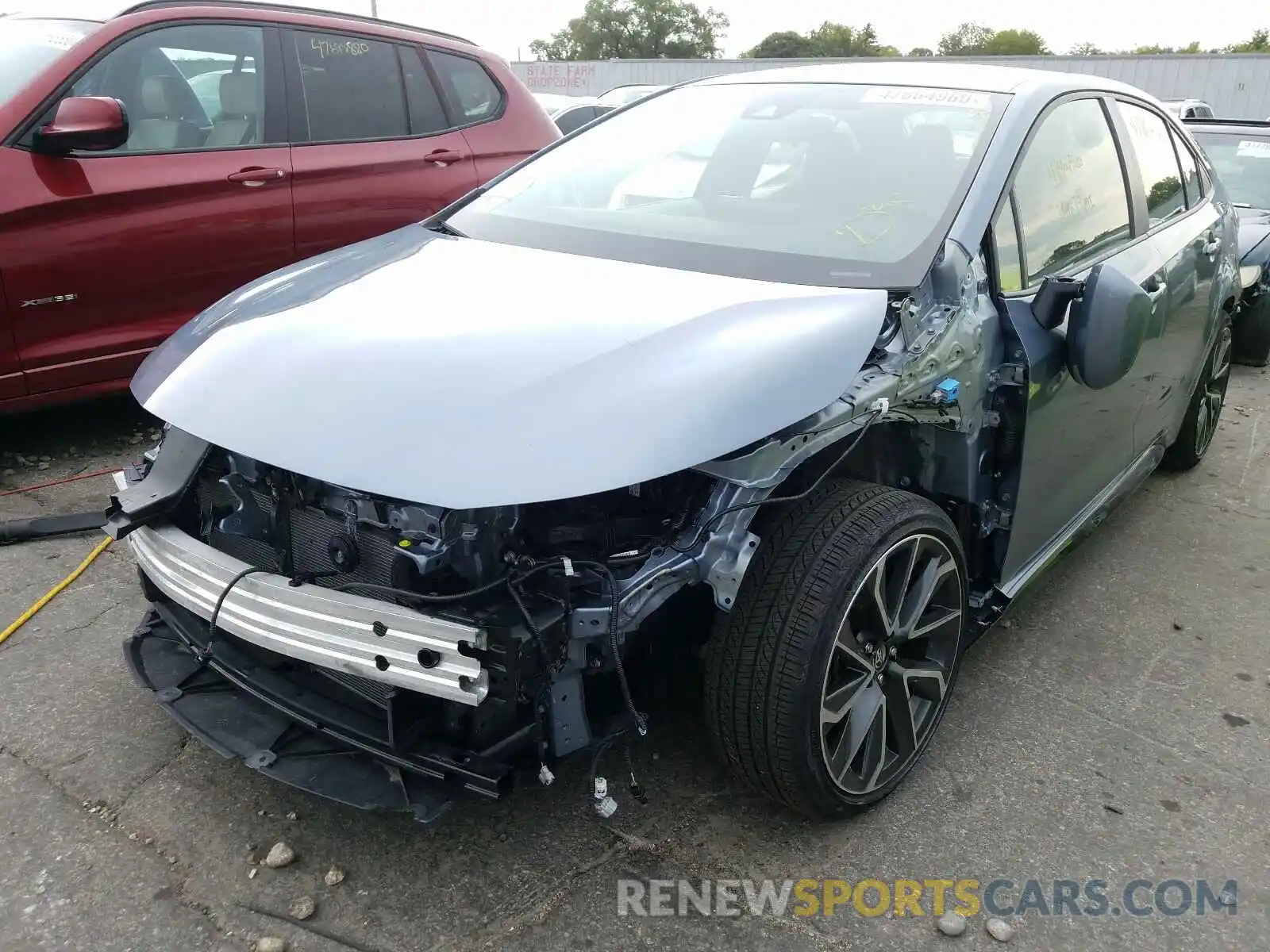 2 Photograph of a damaged car JTDS4RCE8LJ022013 TOYOTA COROLLA 2020