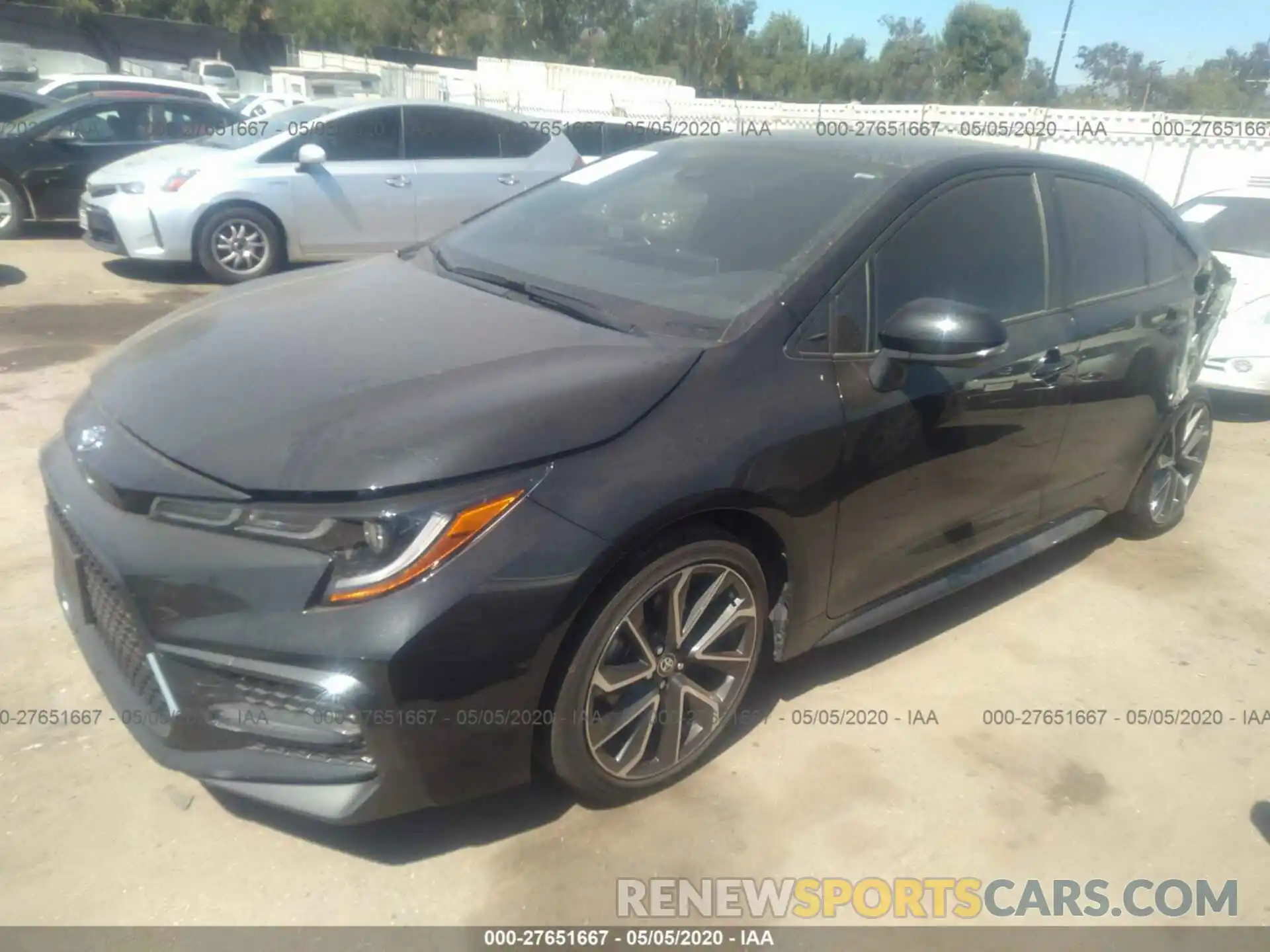 2 Photograph of a damaged car JTDS4RCE8LJ023064 TOYOTA COROLLA 2020