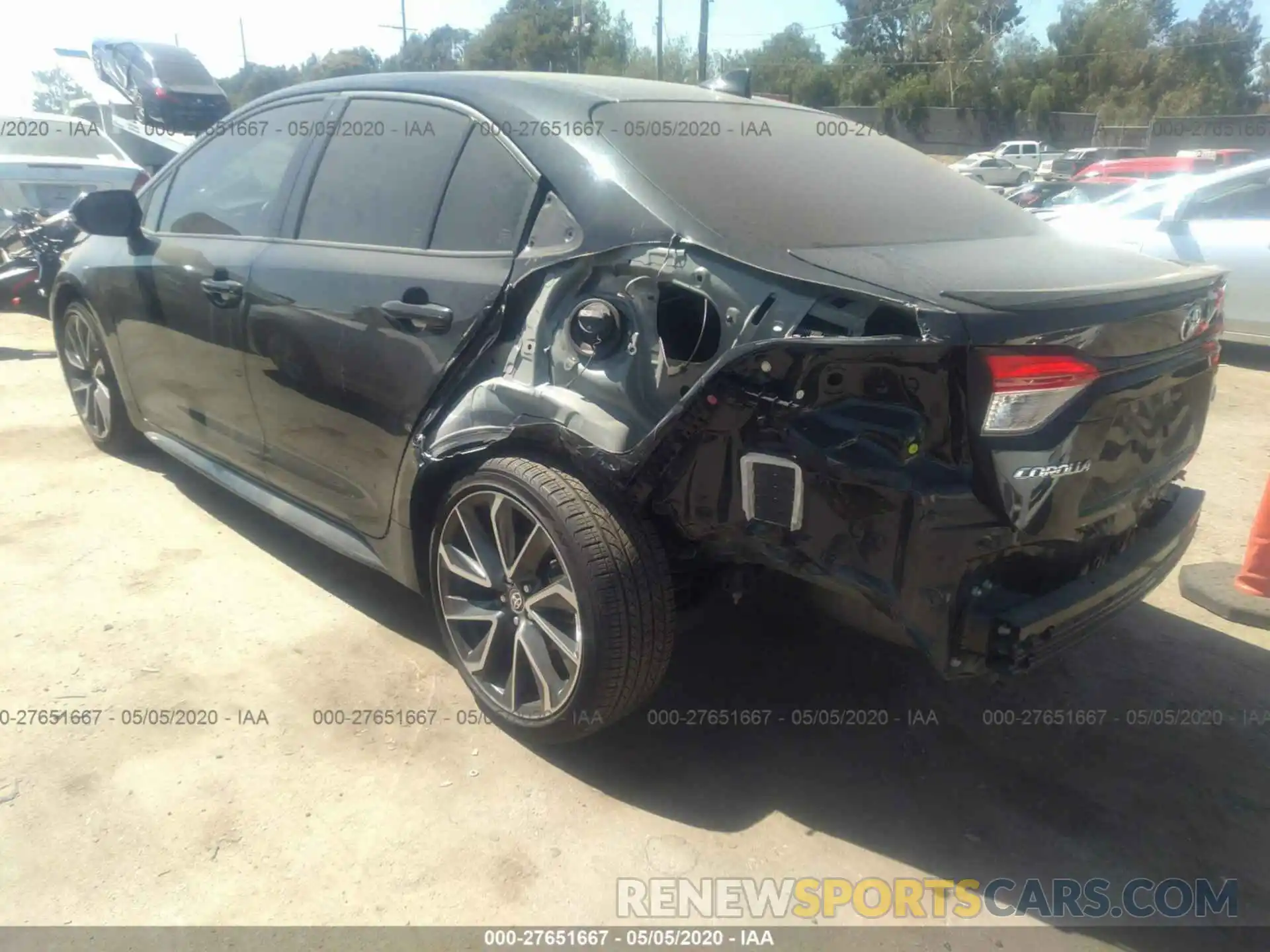 3 Photograph of a damaged car JTDS4RCE8LJ023064 TOYOTA COROLLA 2020