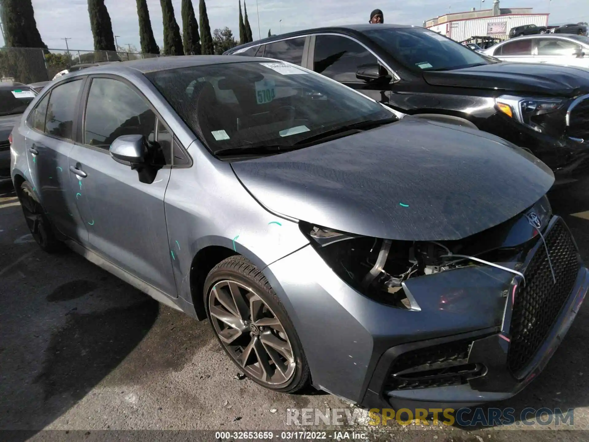 1 Photograph of a damaged car JTDS4RCE8LJ023100 TOYOTA COROLLA 2020