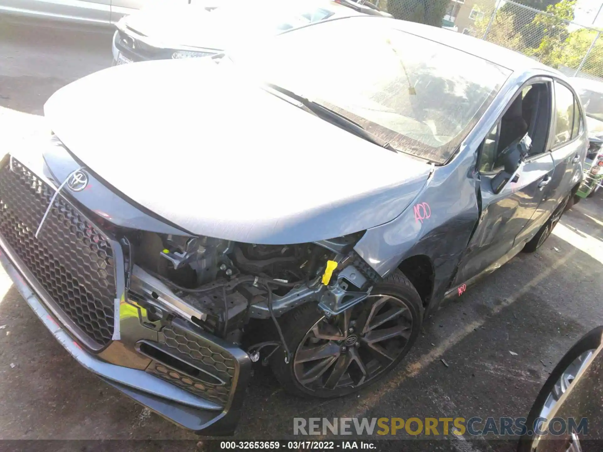 2 Photograph of a damaged car JTDS4RCE8LJ023100 TOYOTA COROLLA 2020