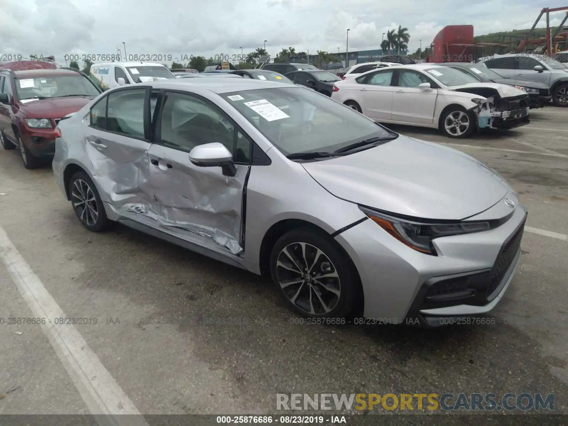 1 Photograph of a damaged car JTDS4RCE8LJ023422 TOYOTA COROLLA 2020