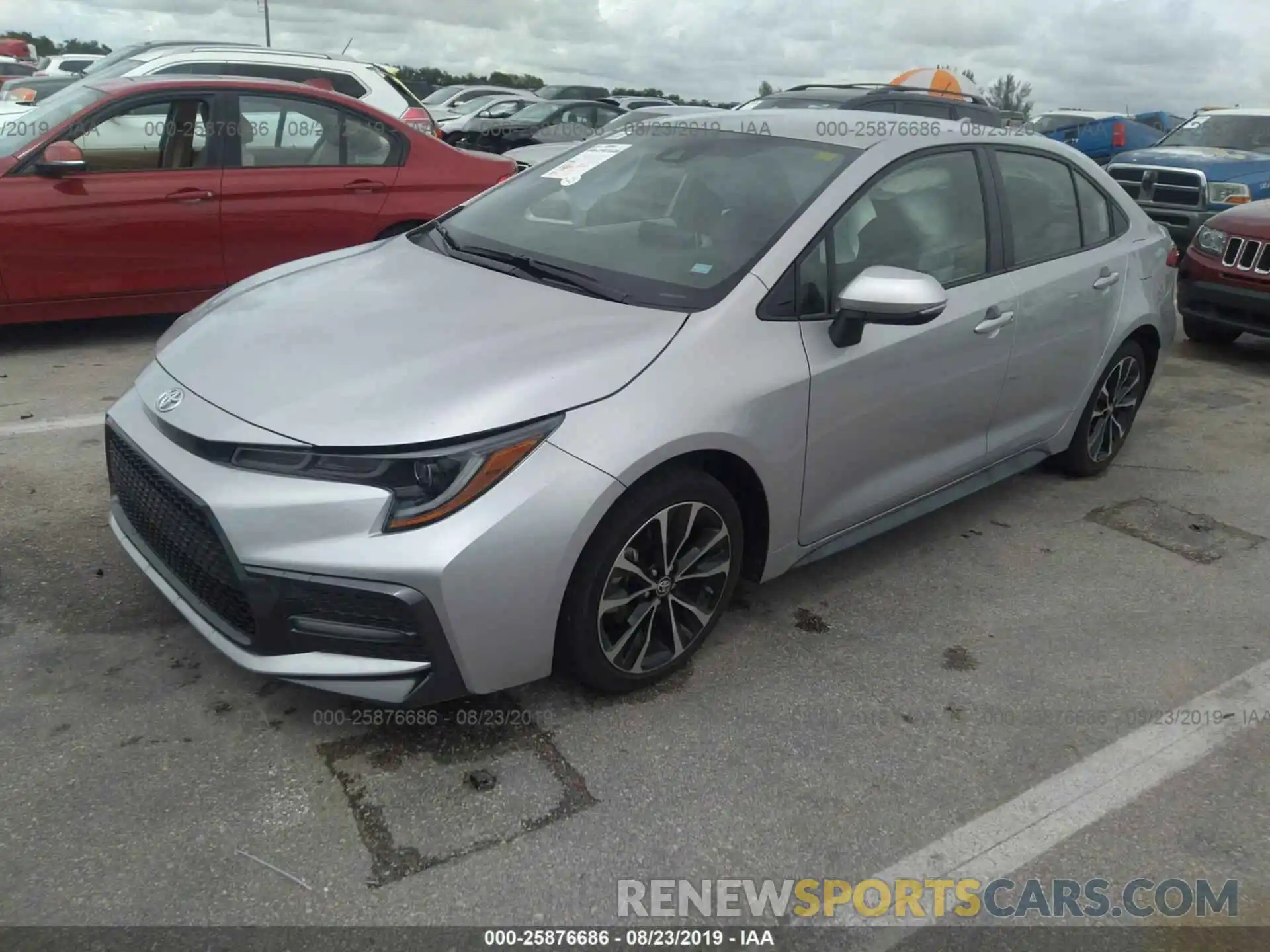 2 Photograph of a damaged car JTDS4RCE8LJ023422 TOYOTA COROLLA 2020