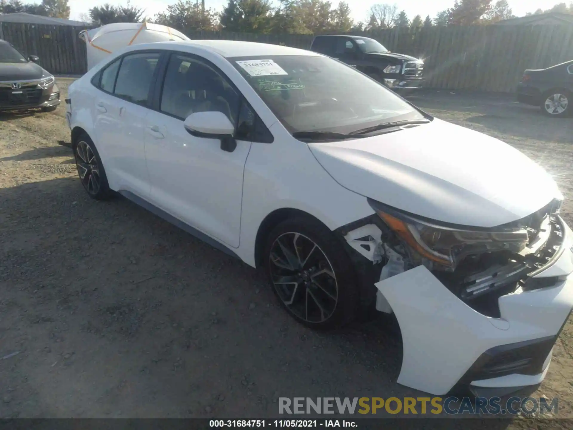 1 Photograph of a damaged car JTDS4RCE8LJ023467 TOYOTA COROLLA 2020