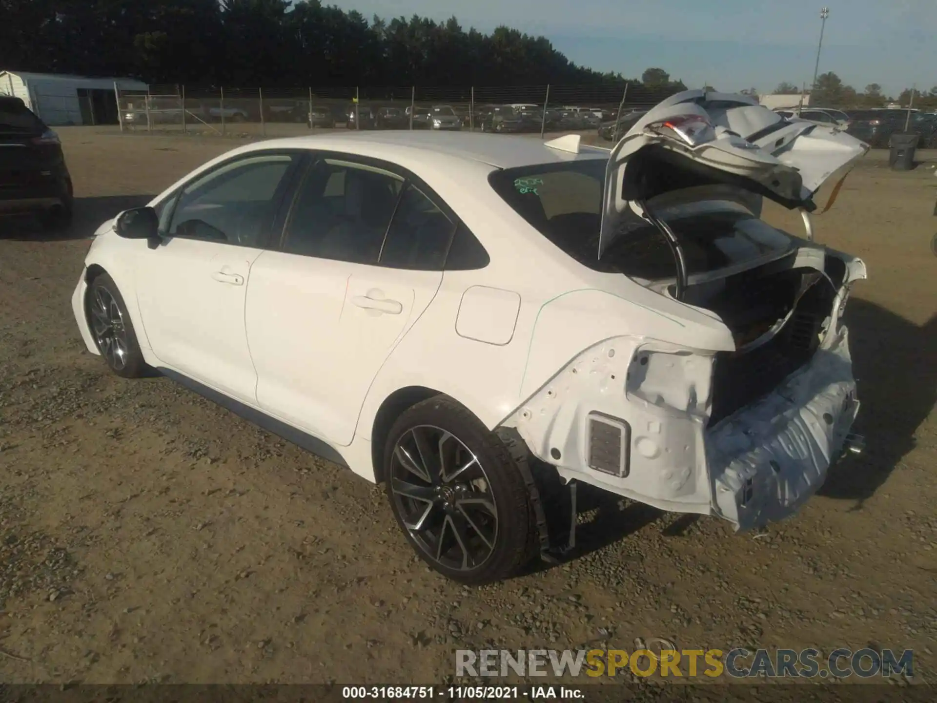 3 Photograph of a damaged car JTDS4RCE8LJ023467 TOYOTA COROLLA 2020