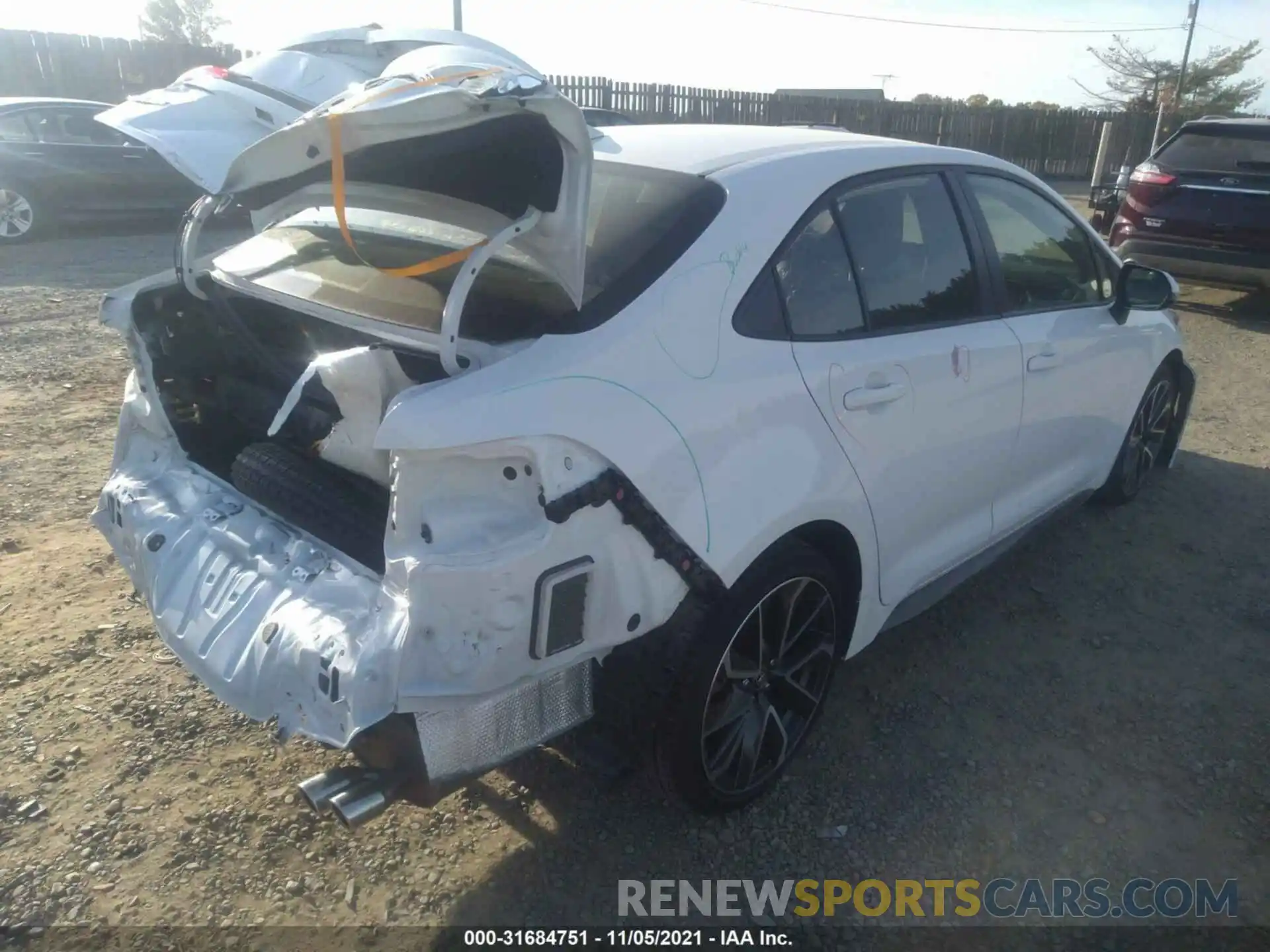 4 Photograph of a damaged car JTDS4RCE8LJ023467 TOYOTA COROLLA 2020