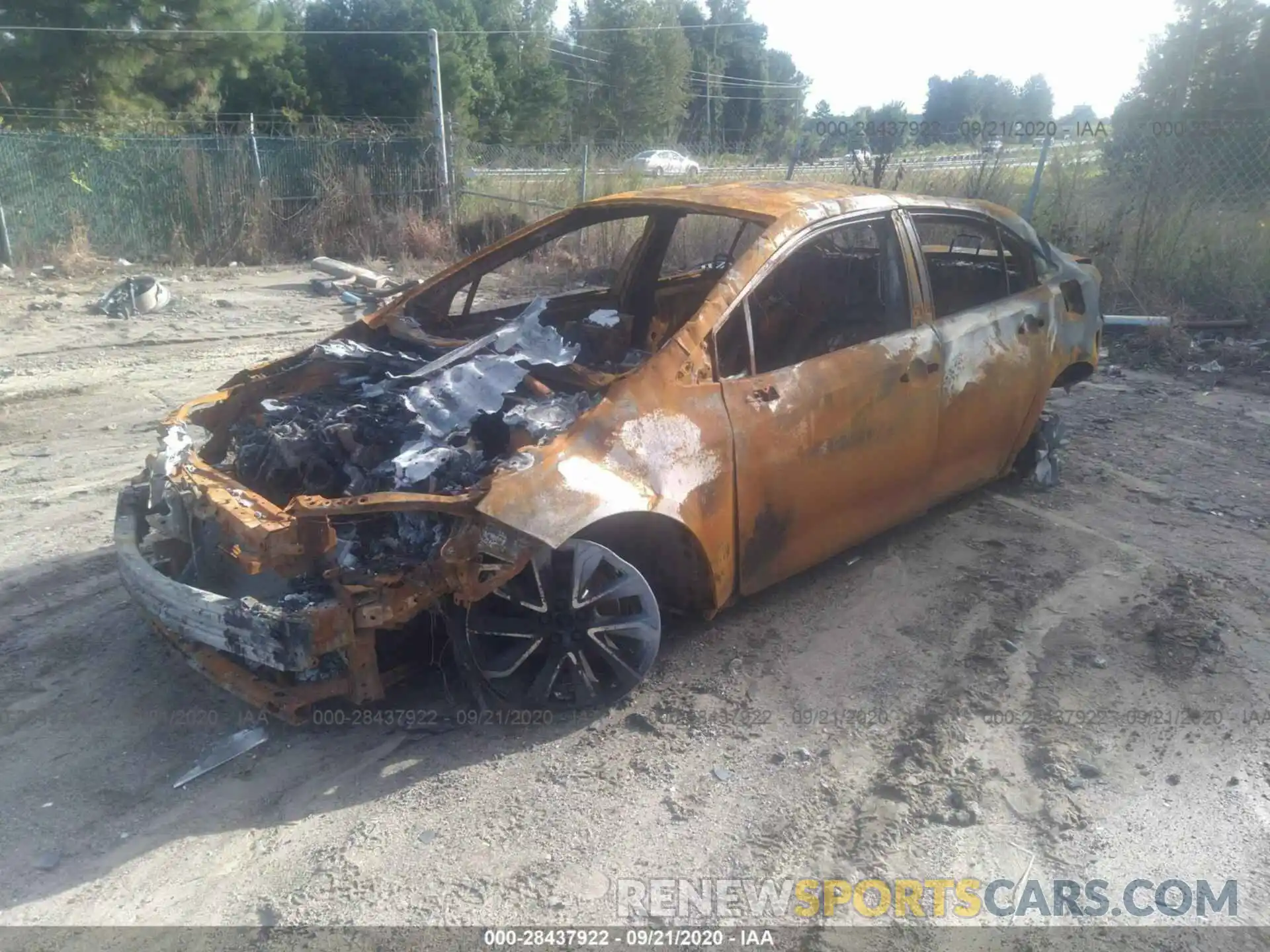 2 Photograph of a damaged car JTDS4RCE8LJ023615 TOYOTA COROLLA 2020