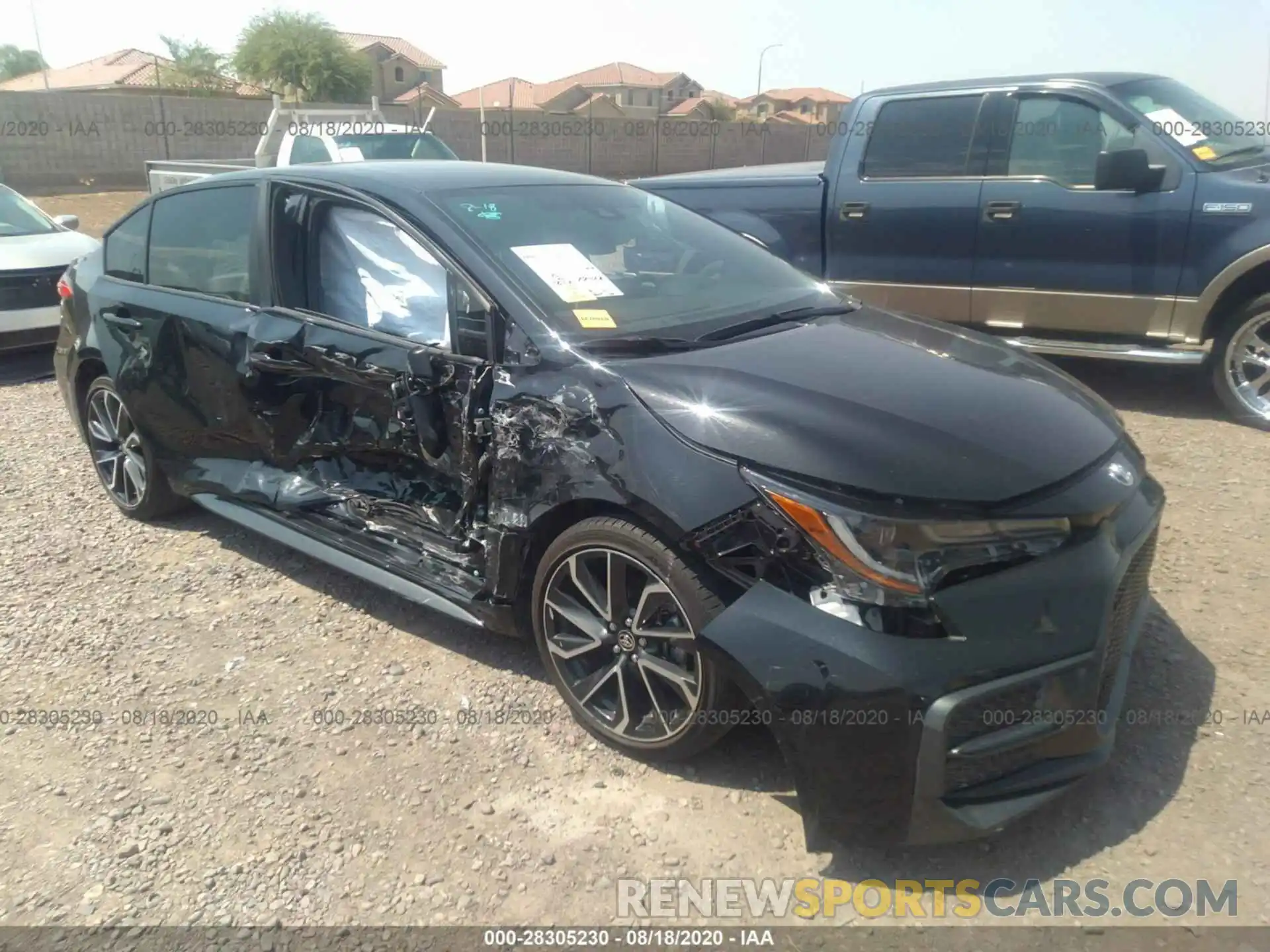 1 Photograph of a damaged car JTDS4RCE8LJ023646 TOYOTA COROLLA 2020