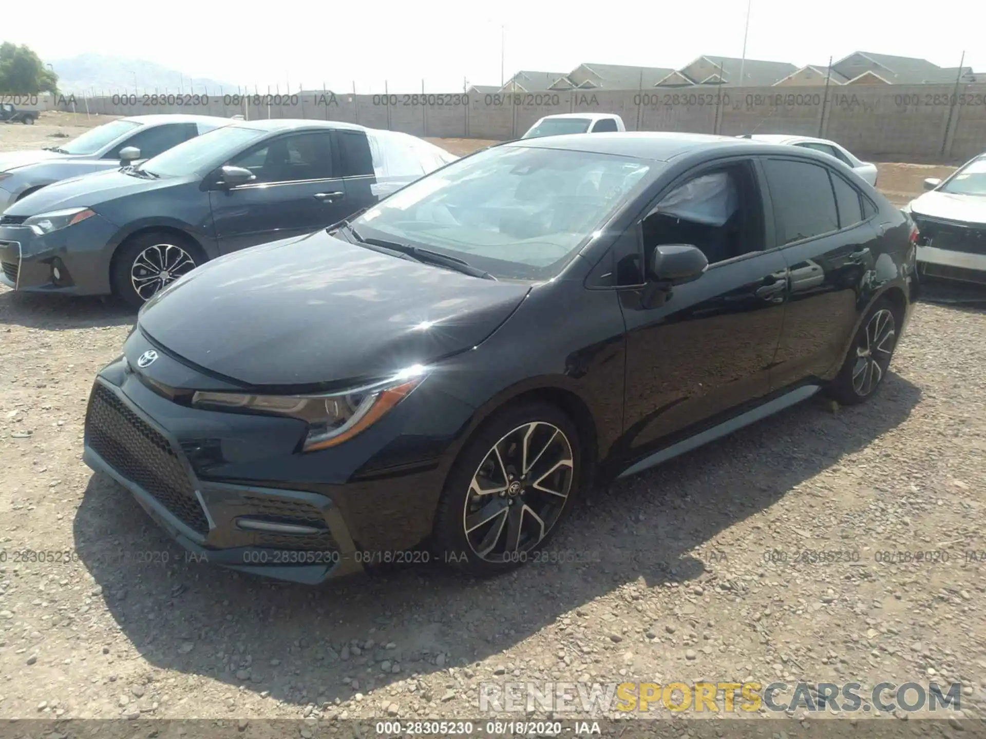 2 Photograph of a damaged car JTDS4RCE8LJ023646 TOYOTA COROLLA 2020