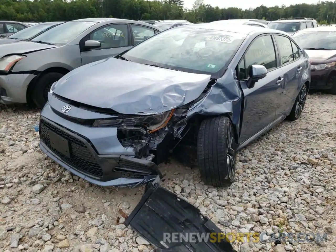 2 Photograph of a damaged car JTDS4RCE8LJ023811 TOYOTA COROLLA 2020