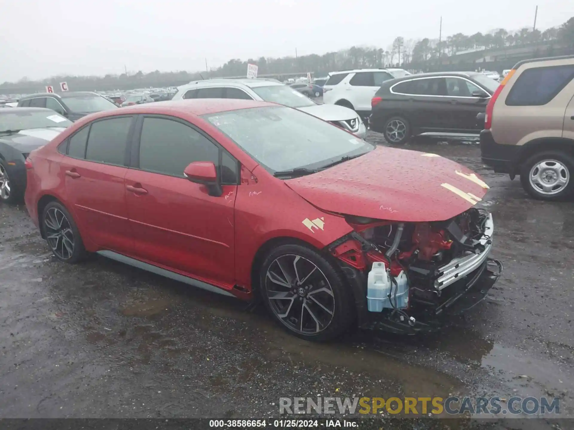 1 Photograph of a damaged car JTDS4RCE8LJ023887 TOYOTA COROLLA 2020