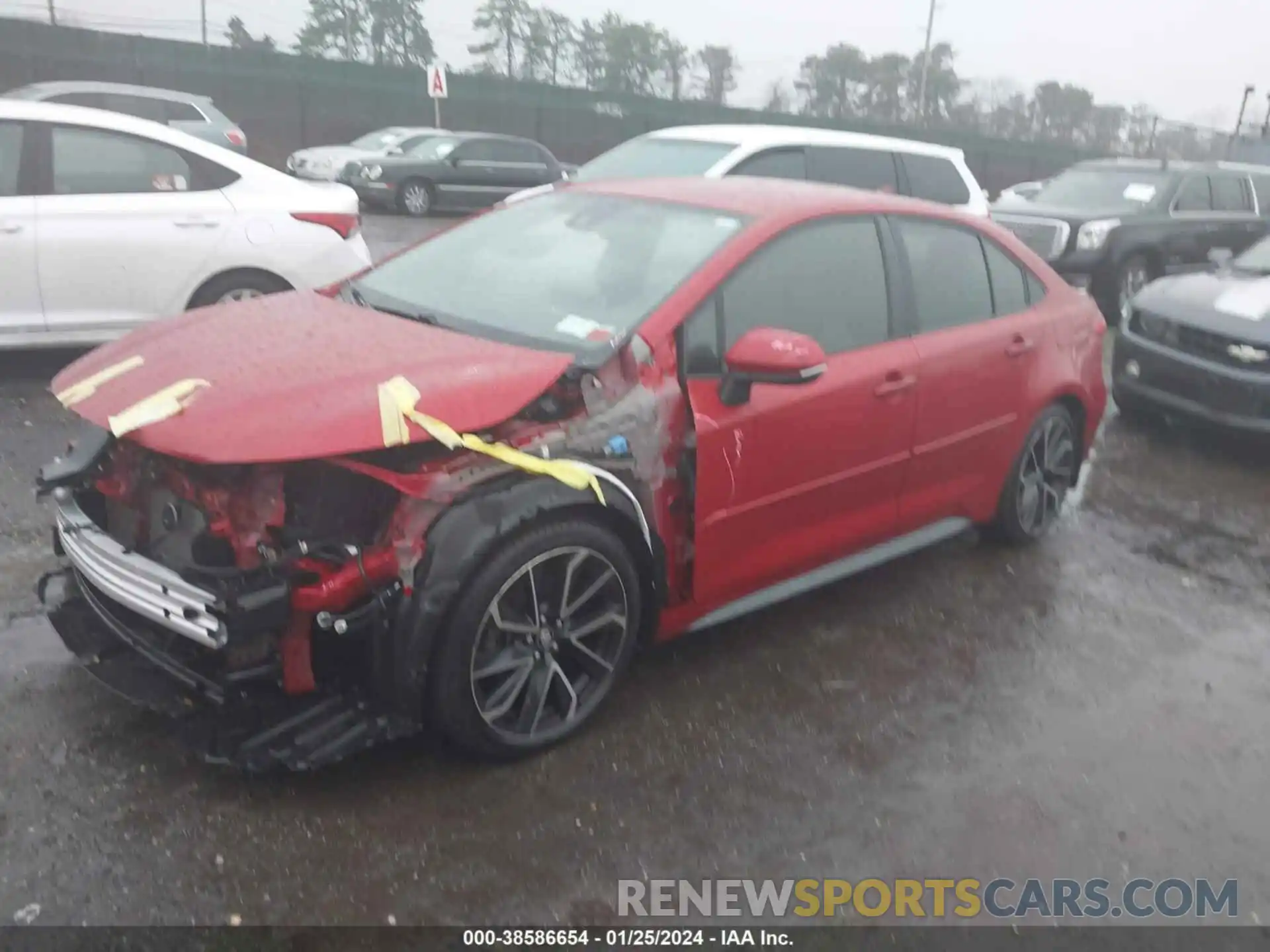 2 Photograph of a damaged car JTDS4RCE8LJ023887 TOYOTA COROLLA 2020