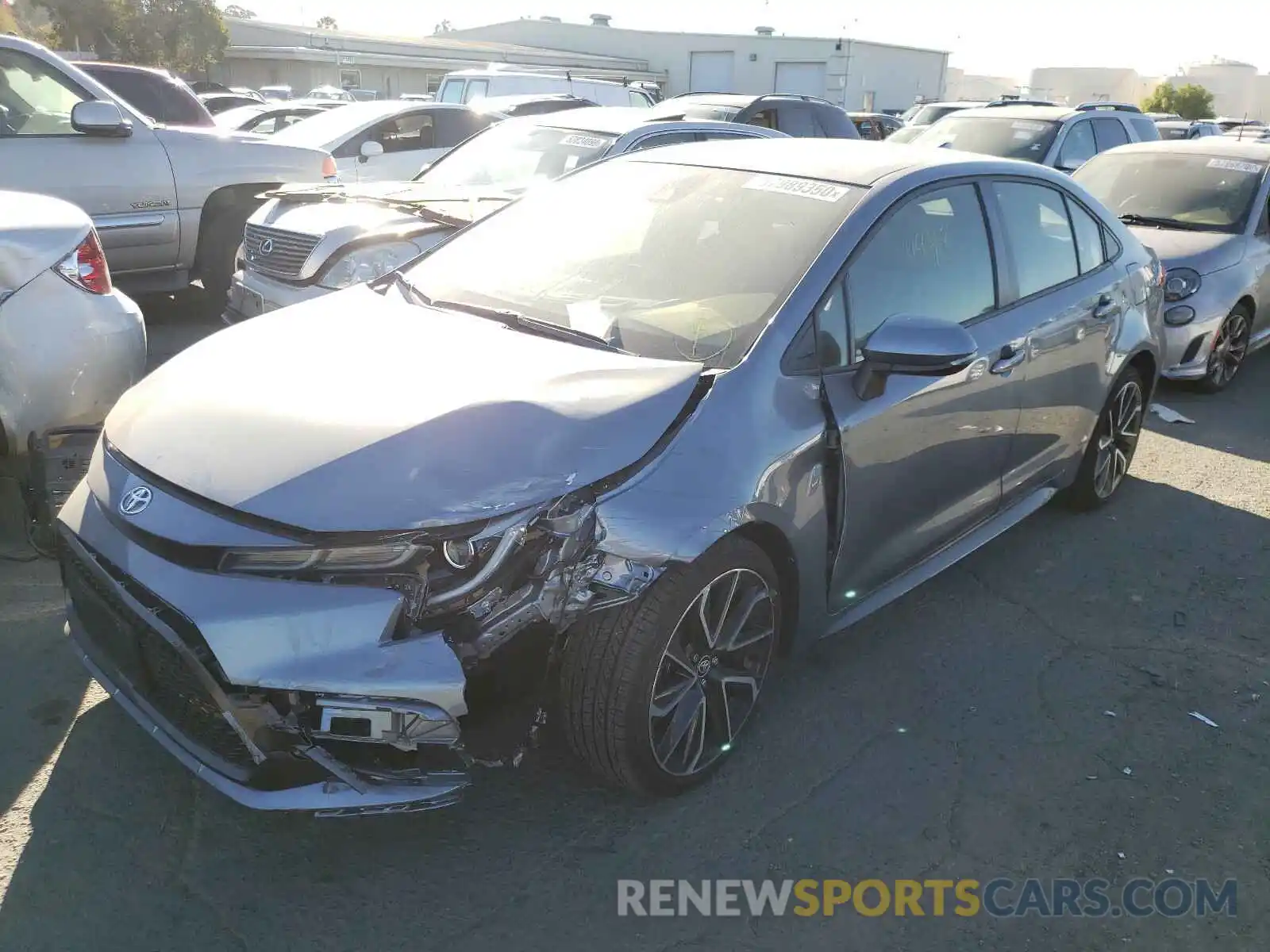 2 Photograph of a damaged car JTDS4RCE8LJ024344 TOYOTA COROLLA 2020