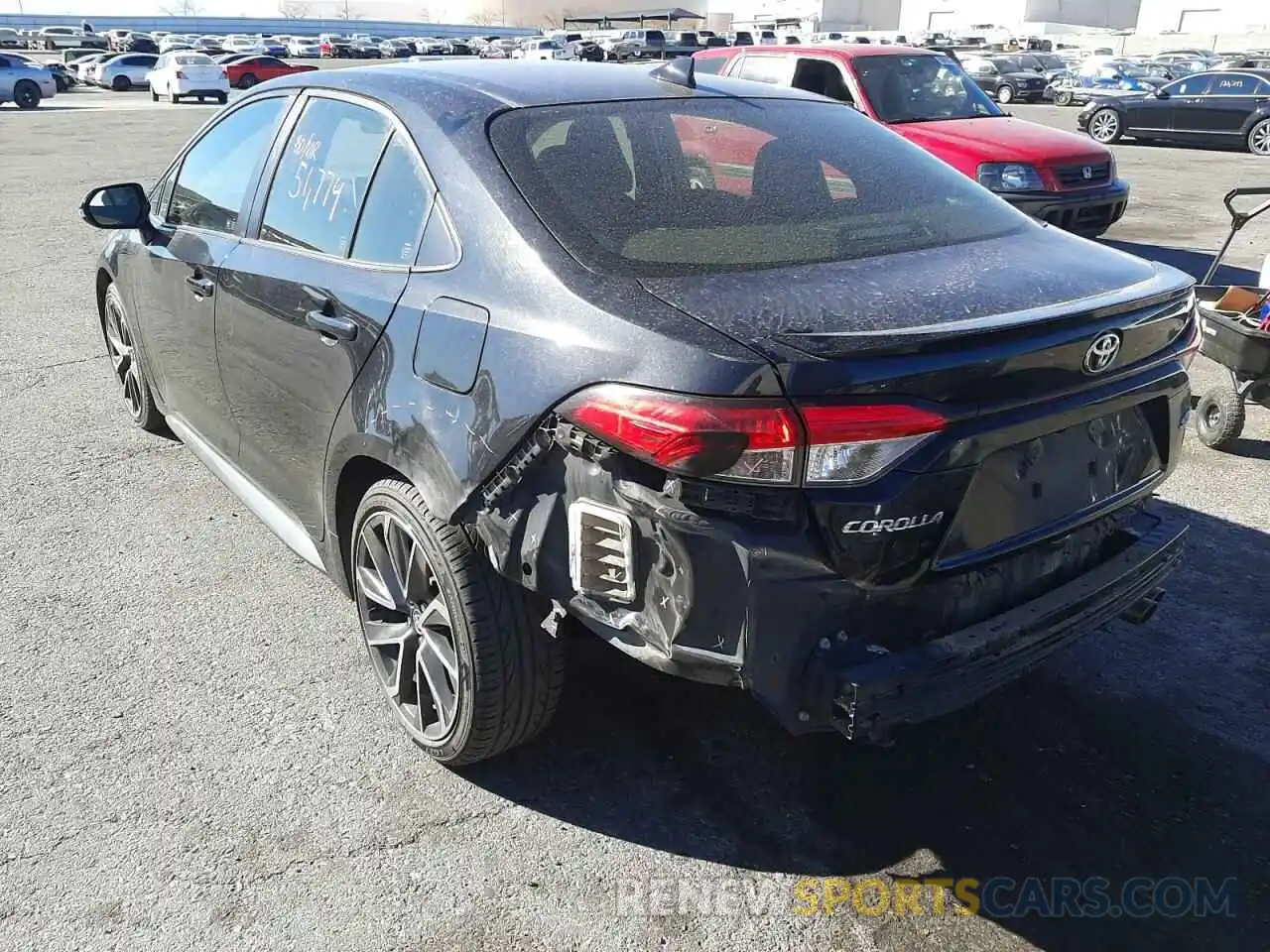 3 Photograph of a damaged car JTDS4RCE8LJ025834 TOYOTA COROLLA 2020