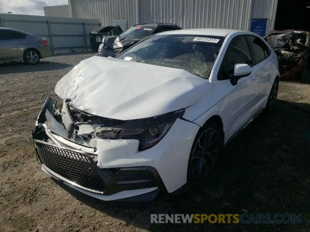 2 Photograph of a damaged car JTDS4RCE8LJ027566 TOYOTA COROLLA 2020