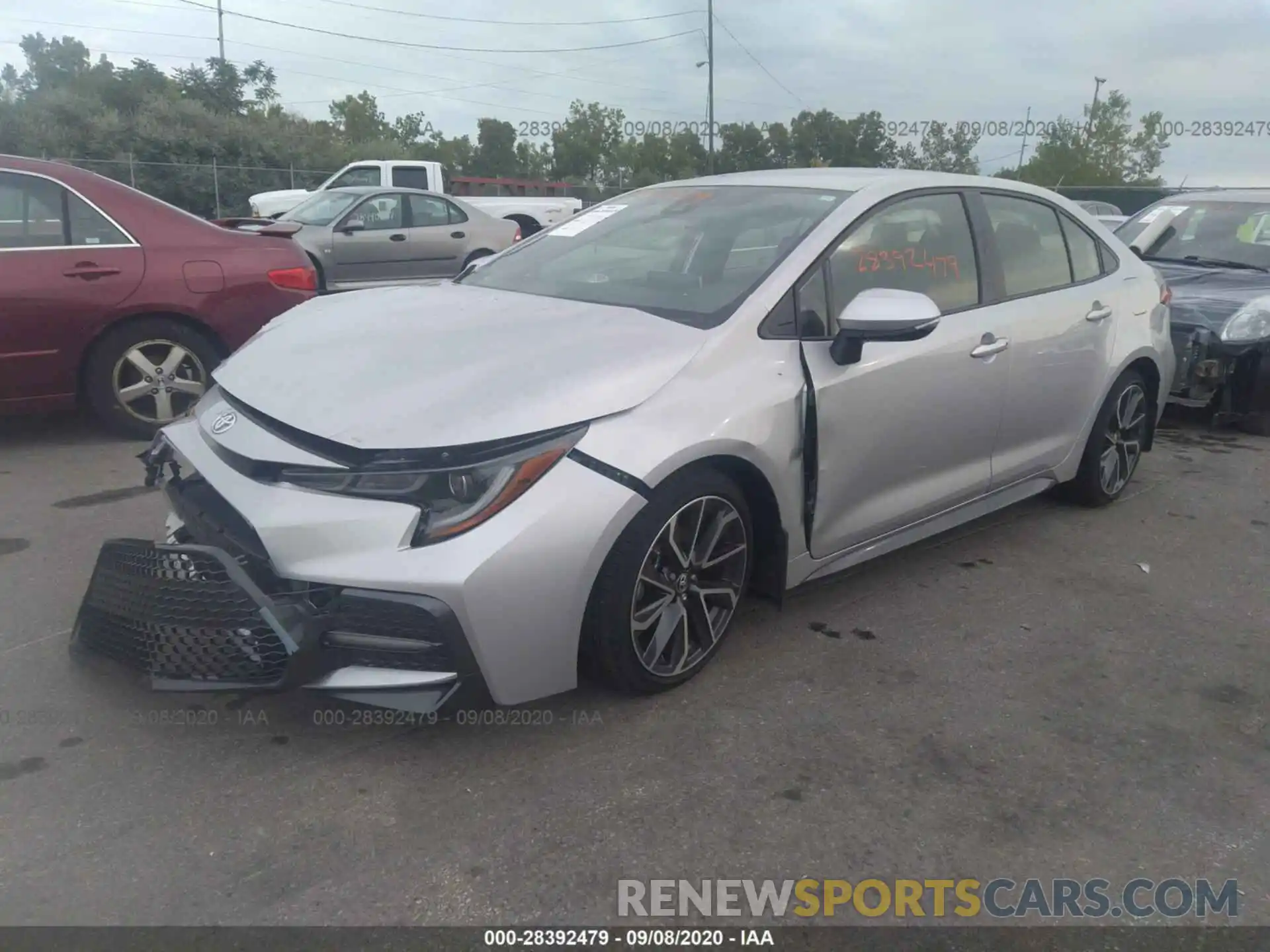 2 Photograph of a damaged car JTDS4RCE8LJ027633 TOYOTA COROLLA 2020