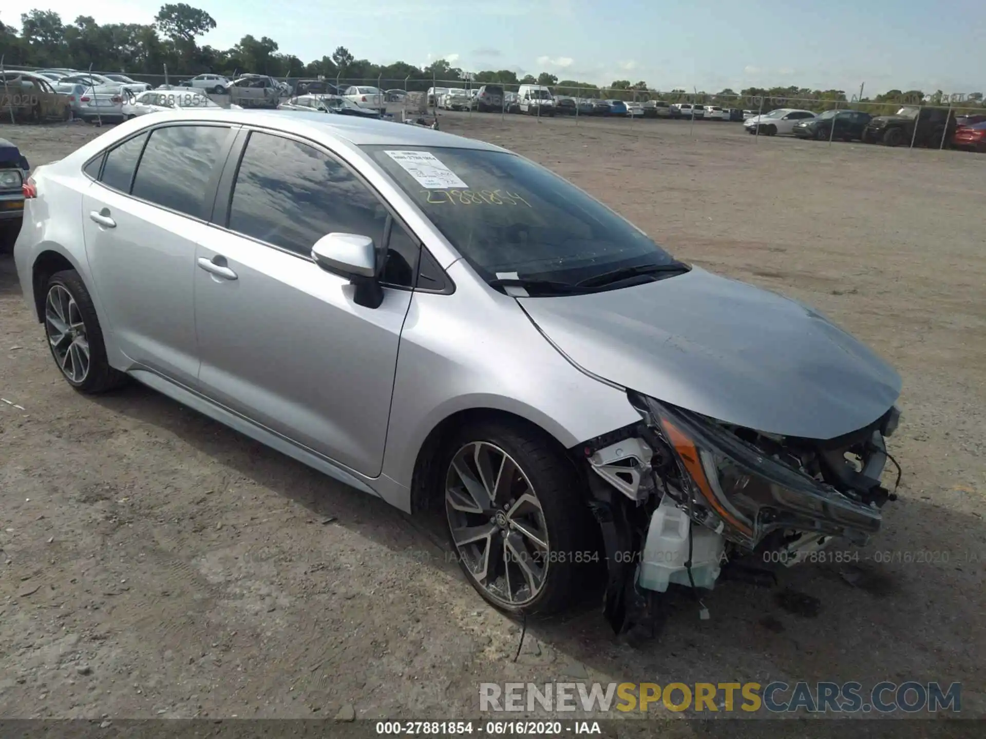 1 Photograph of a damaged car JTDS4RCE8LJ027745 TOYOTA COROLLA 2020