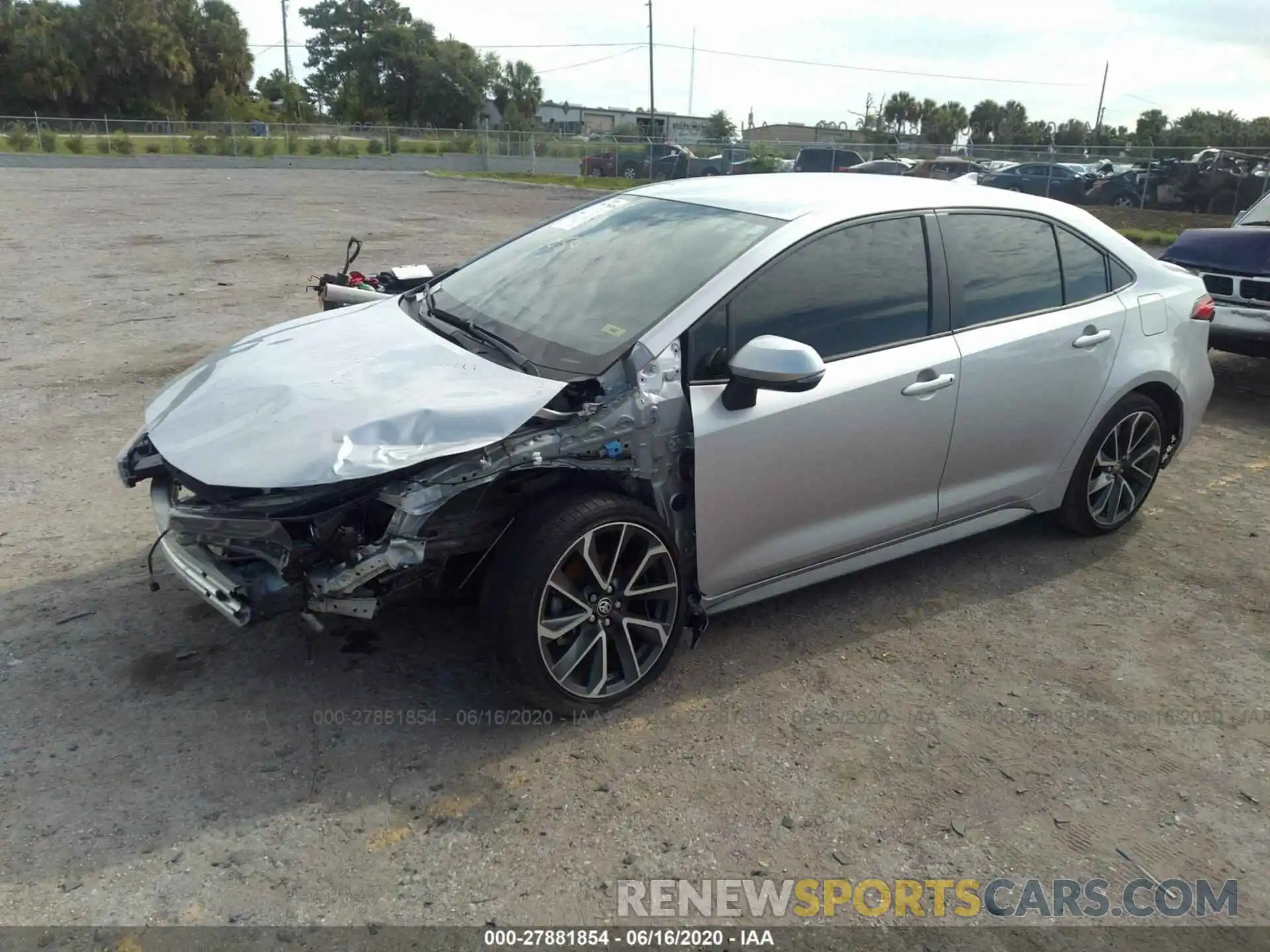 2 Photograph of a damaged car JTDS4RCE8LJ027745 TOYOTA COROLLA 2020