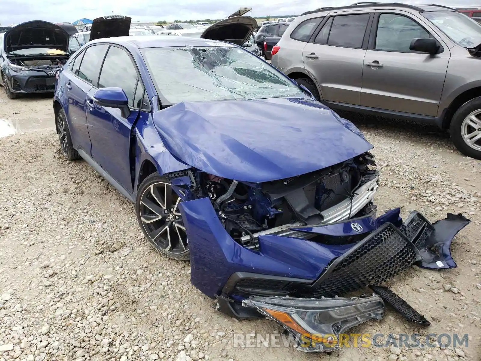 1 Photograph of a damaged car JTDS4RCE8LJ027955 TOYOTA COROLLA 2020