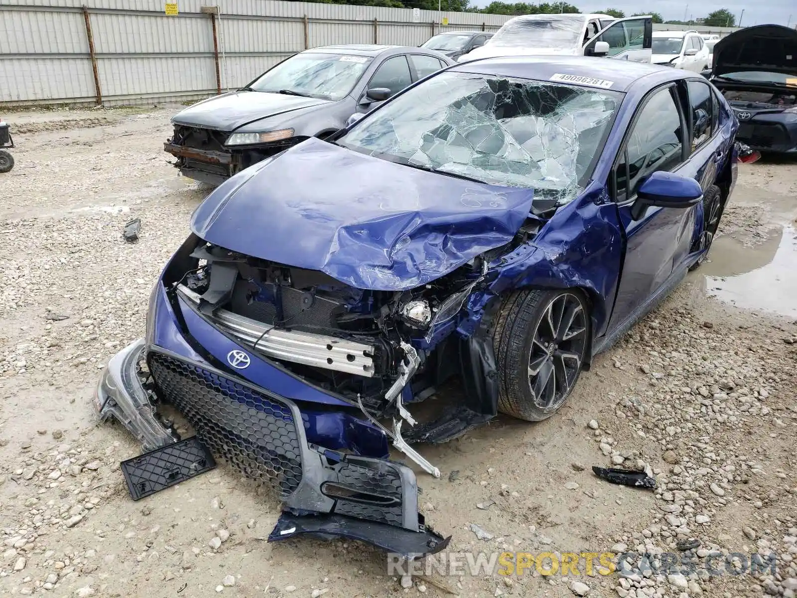 2 Photograph of a damaged car JTDS4RCE8LJ027955 TOYOTA COROLLA 2020