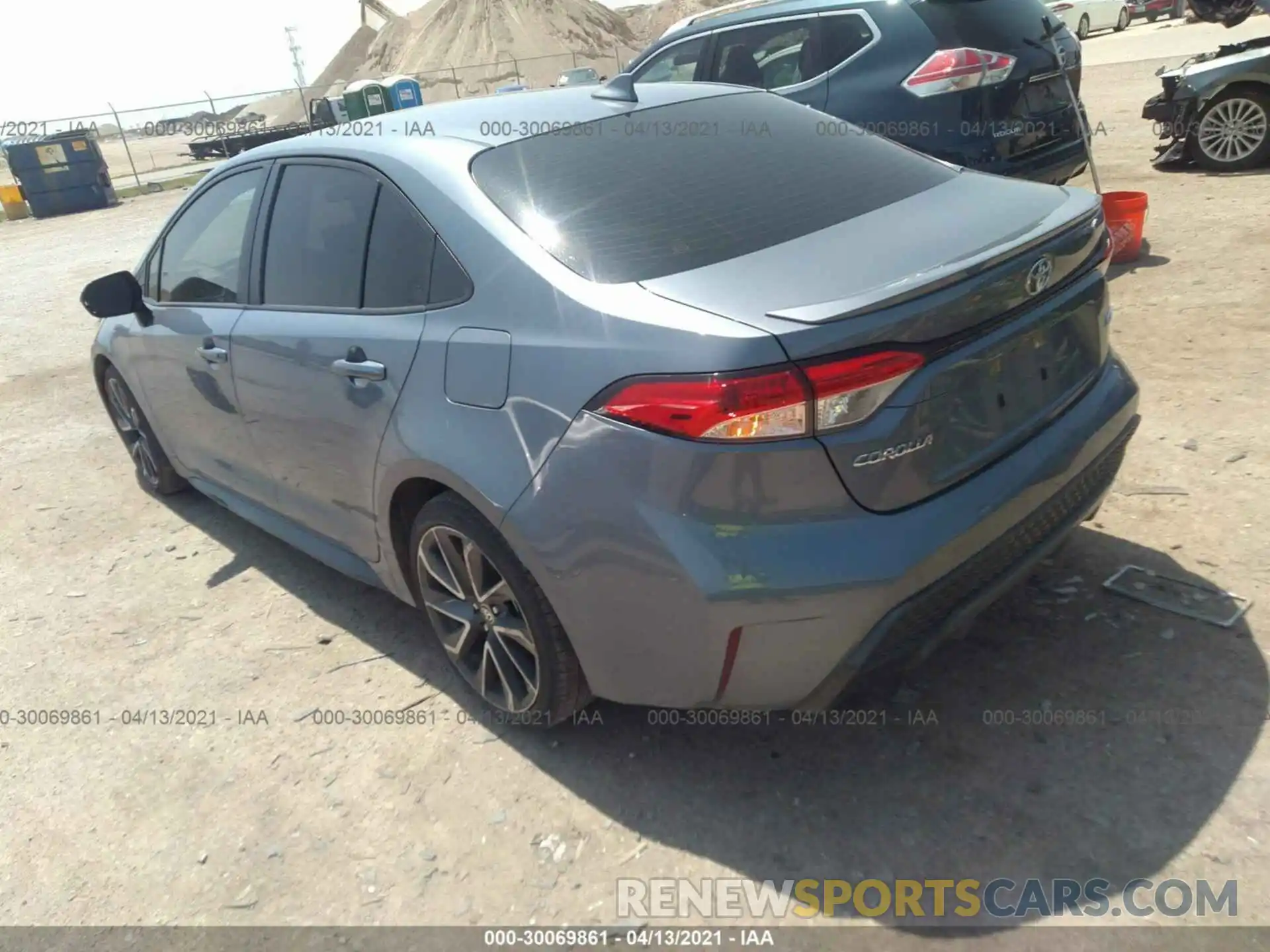 3 Photograph of a damaged car JTDS4RCE8LJ028524 TOYOTA COROLLA 2020