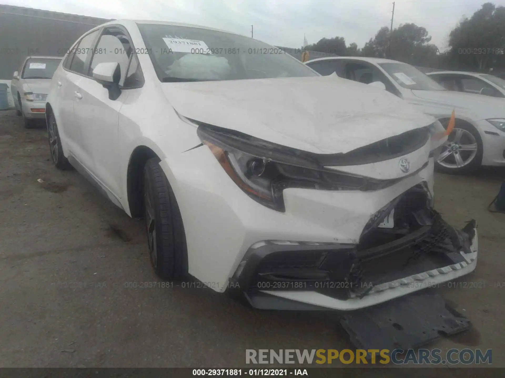 1 Photograph of a damaged car JTDS4RCE8LJ028555 TOYOTA COROLLA 2020