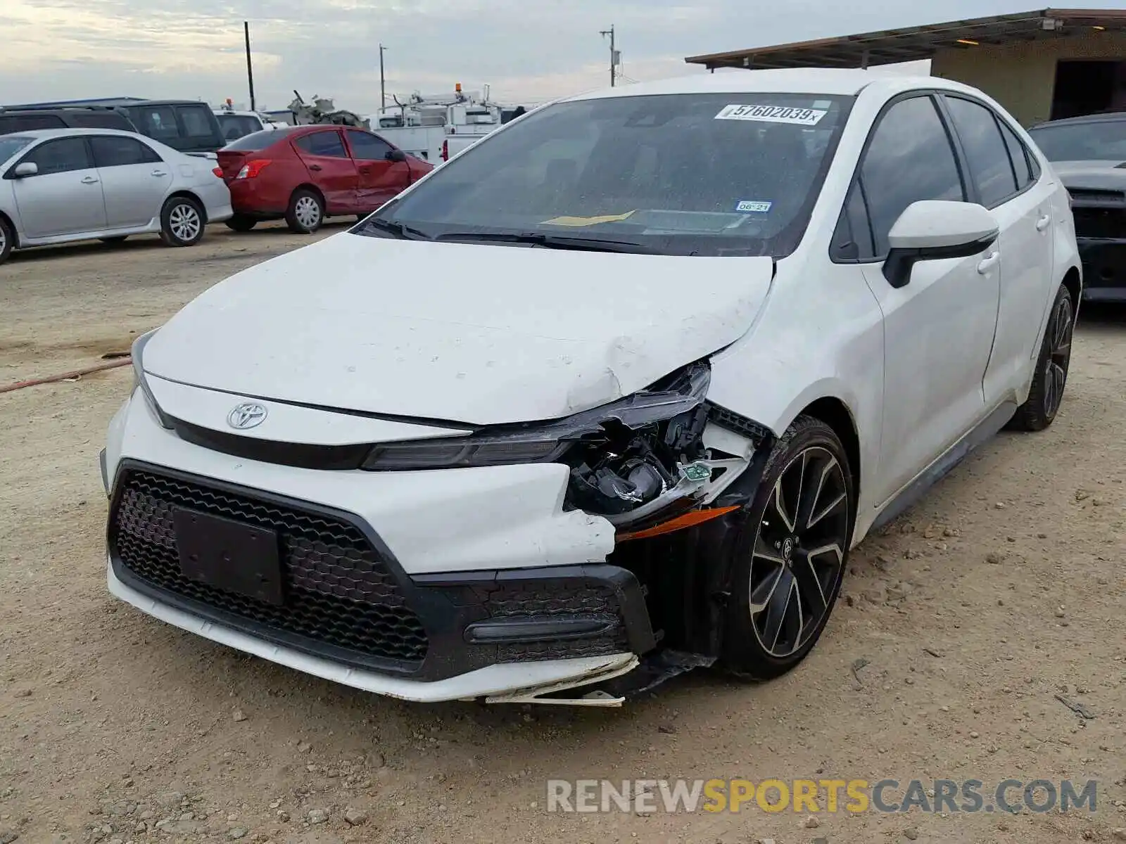 2 Photograph of a damaged car JTDS4RCE8LJ028779 TOYOTA COROLLA 2020