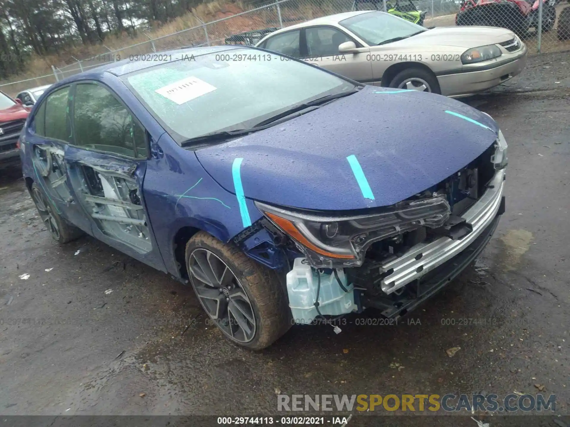 1 Photograph of a damaged car JTDS4RCE8LJ029589 TOYOTA COROLLA 2020