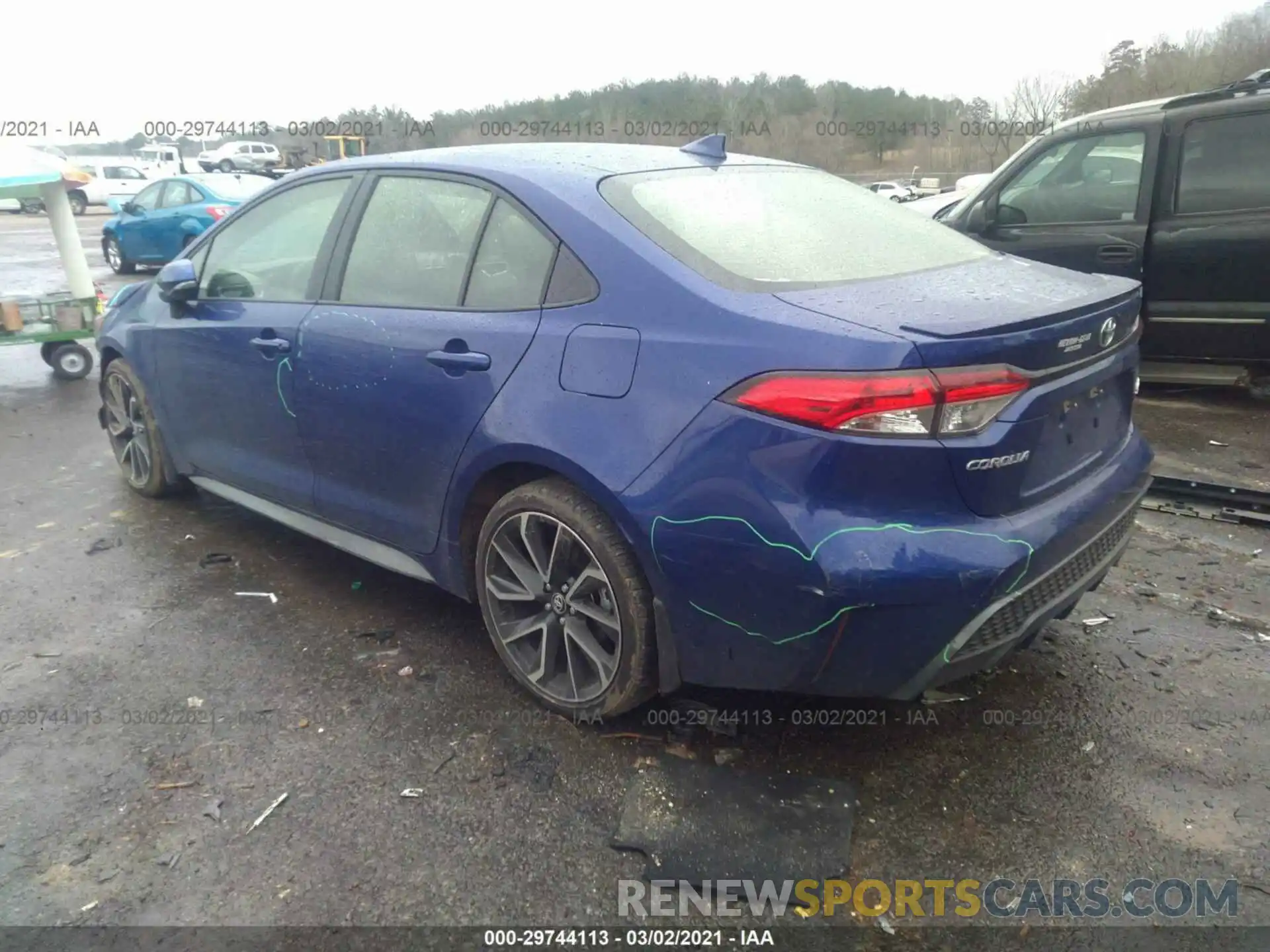 3 Photograph of a damaged car JTDS4RCE8LJ029589 TOYOTA COROLLA 2020