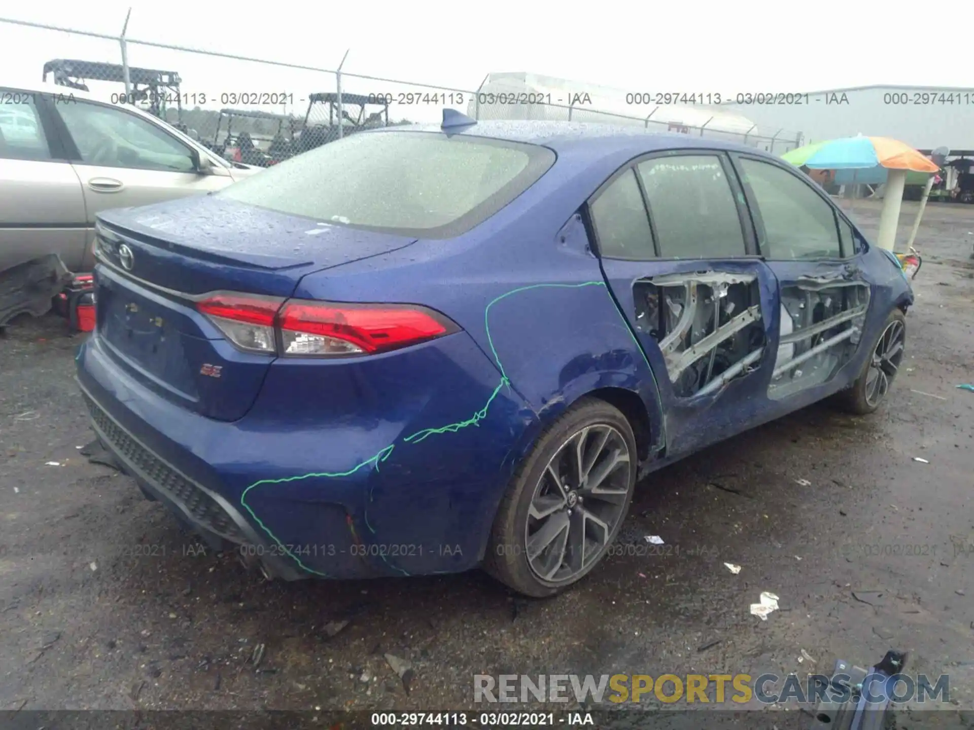 4 Photograph of a damaged car JTDS4RCE8LJ029589 TOYOTA COROLLA 2020