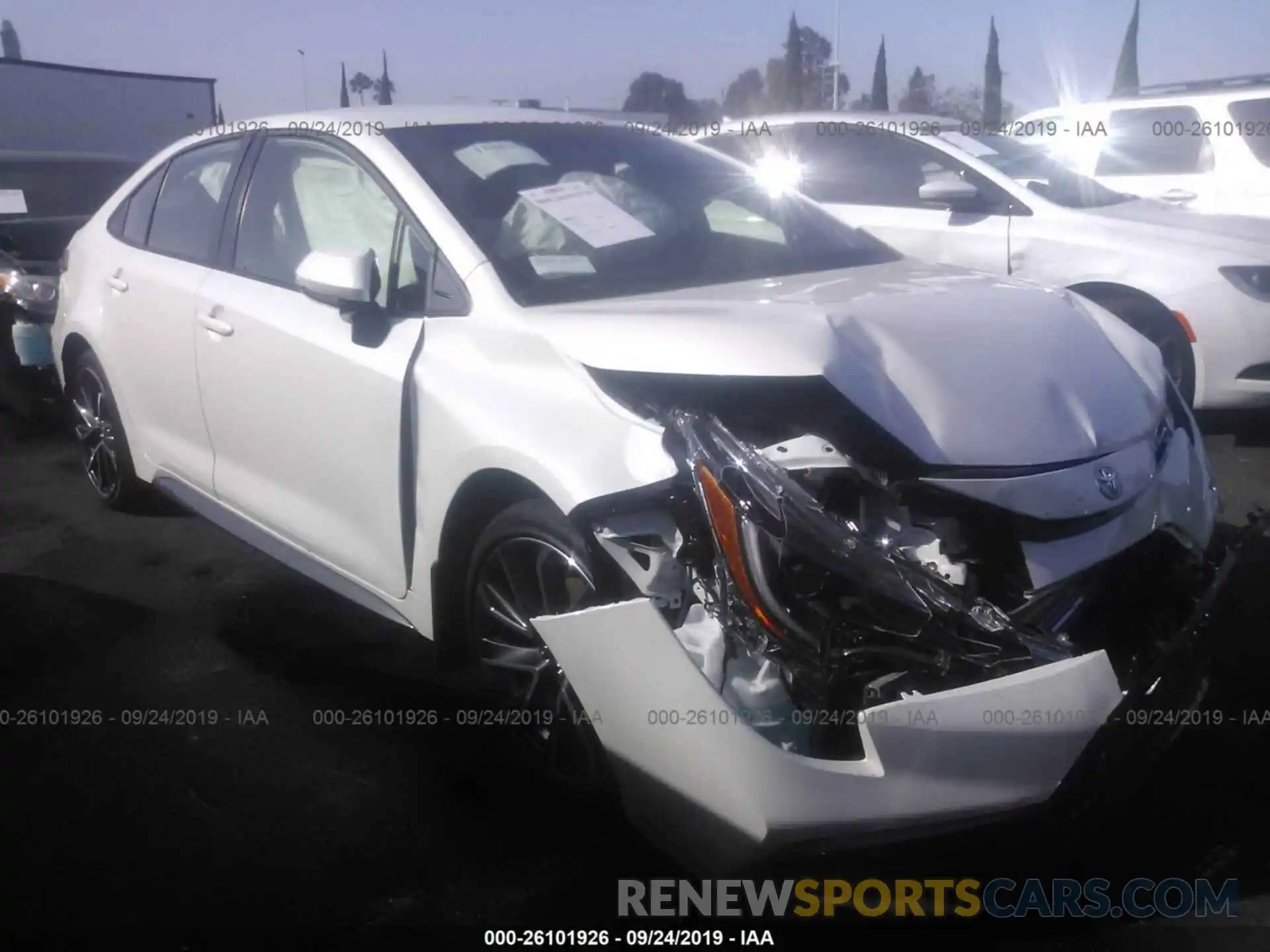 1 Photograph of a damaged car JTDS4RCE8LJ029608 TOYOTA COROLLA 2020