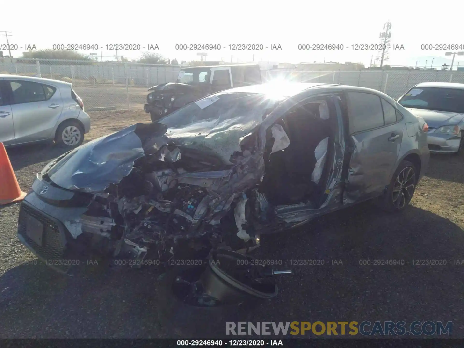 2 Фотография поврежденного автомобиля JTDS4RCE8LJ029964 TOYOTA COROLLA 2020