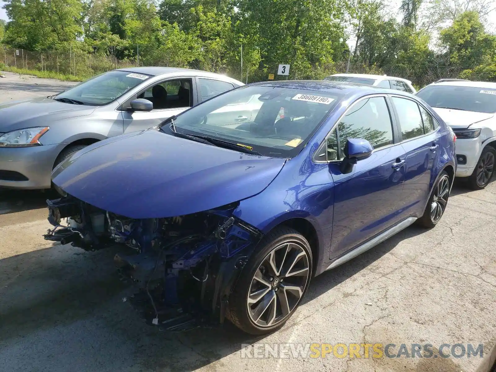 2 Photograph of a damaged car JTDS4RCE8LJ030189 TOYOTA COROLLA 2020