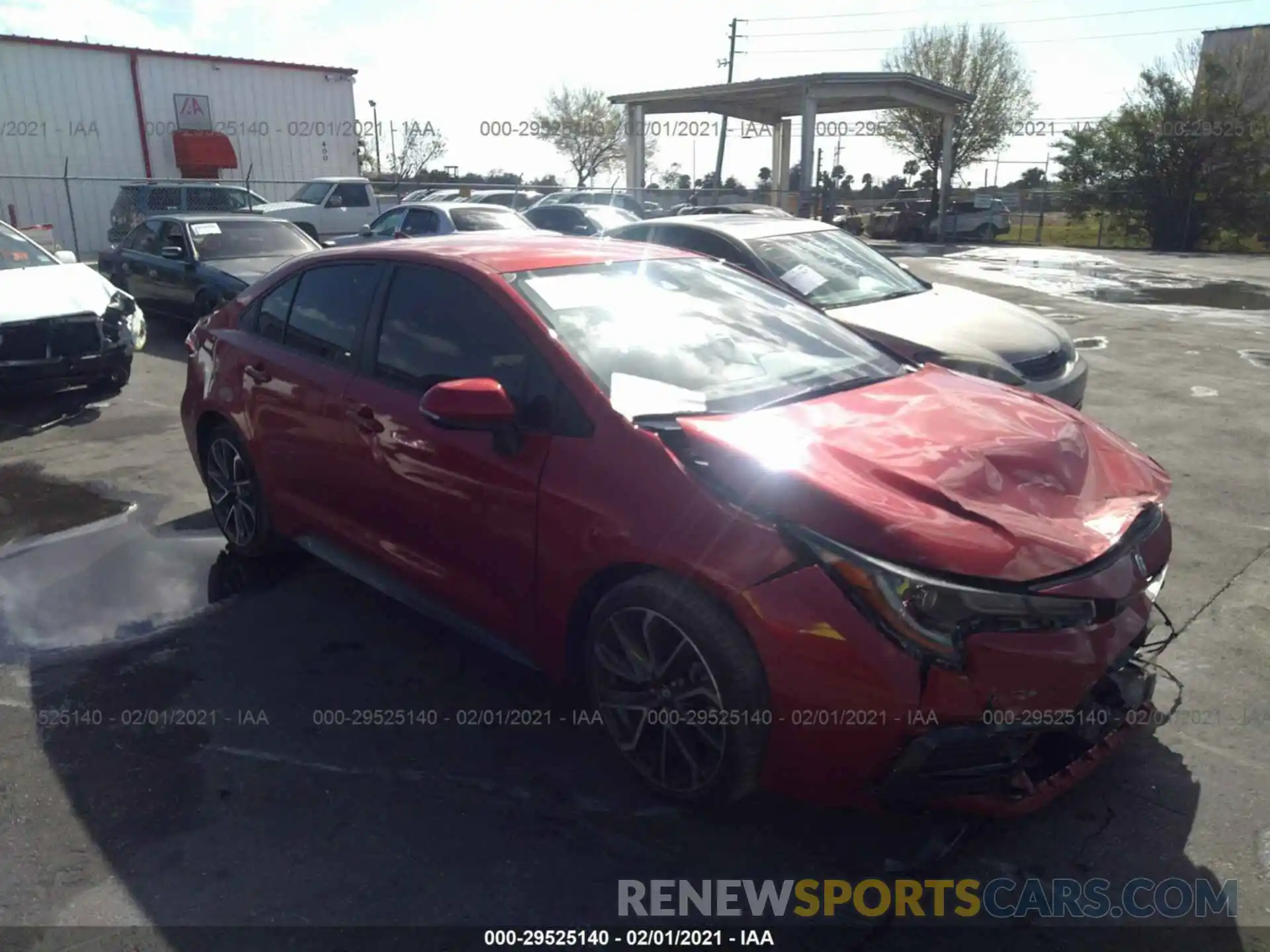 1 Photograph of a damaged car JTDS4RCE8LJ030466 TOYOTA COROLLA 2020