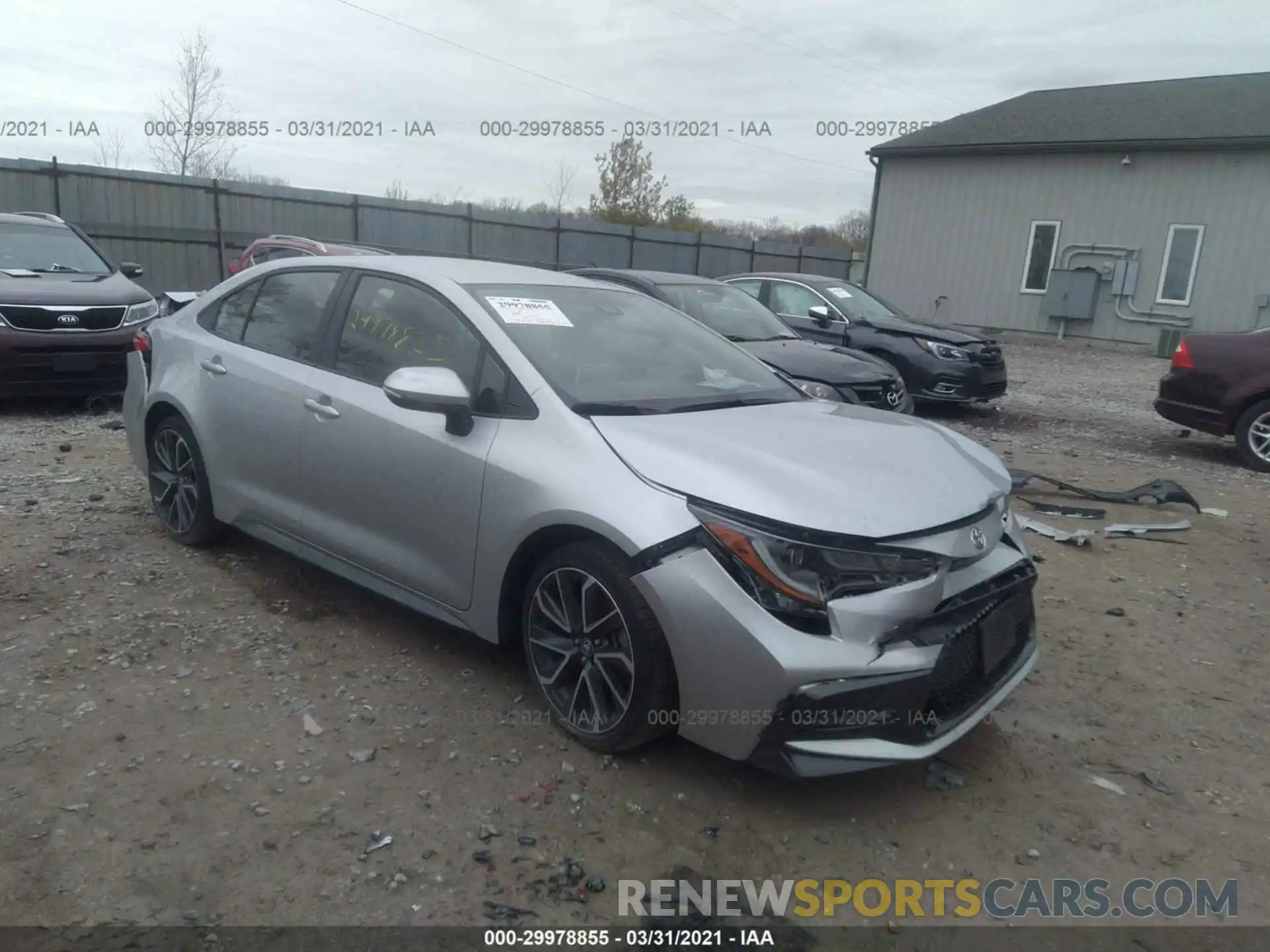 1 Photograph of a damaged car JTDS4RCE8LJ030760 TOYOTA COROLLA 2020