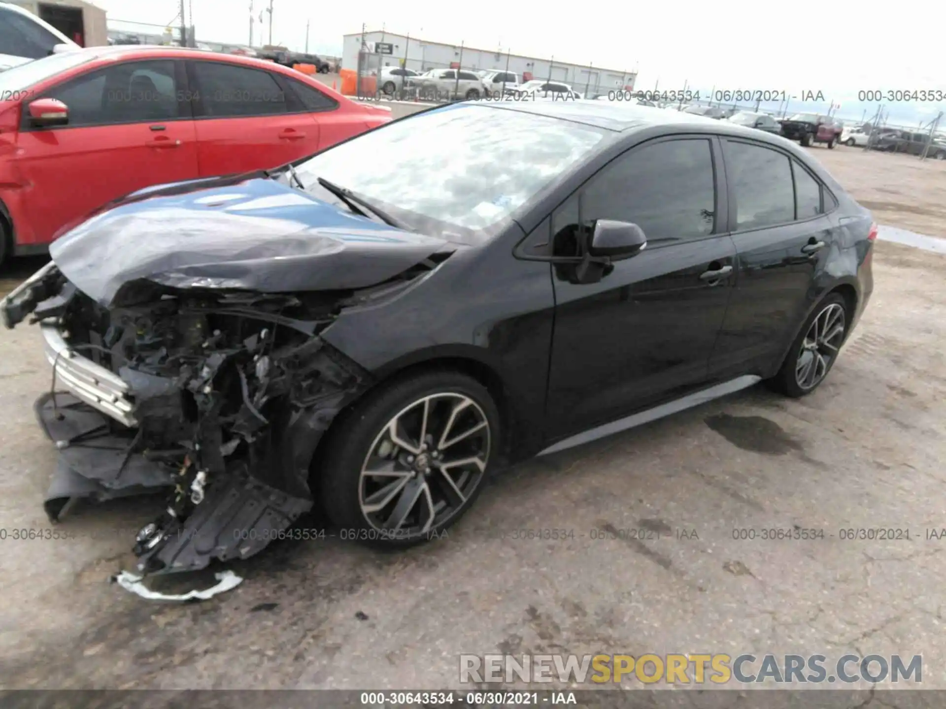 2 Photograph of a damaged car JTDS4RCE8LJ031178 TOYOTA COROLLA 2020