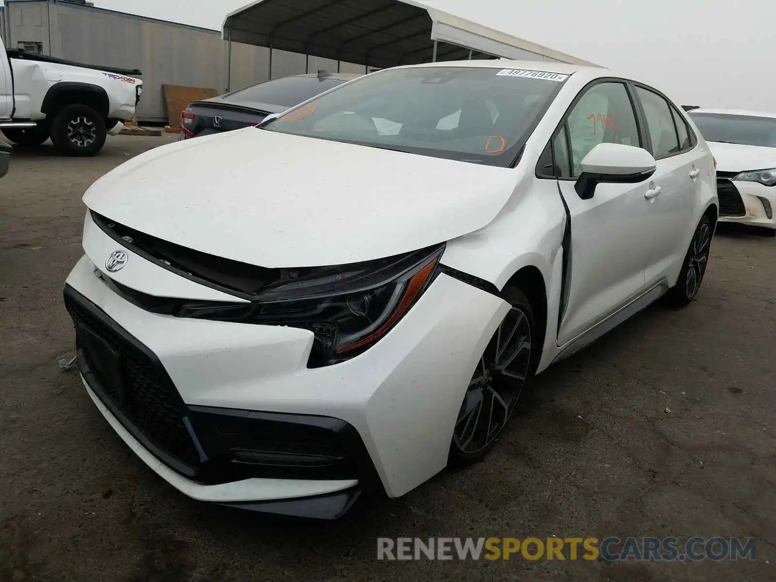 2 Photograph of a damaged car JTDS4RCE8LJ031813 TOYOTA COROLLA 2020