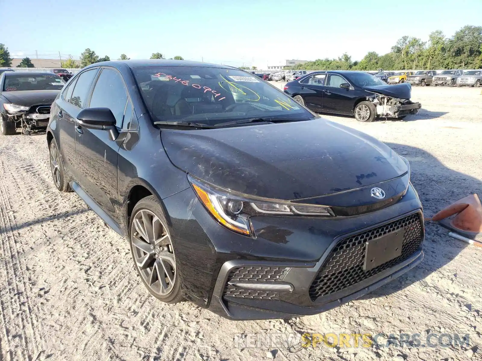 1 Photograph of a damaged car JTDS4RCE8LJ032153 TOYOTA COROLLA 2020