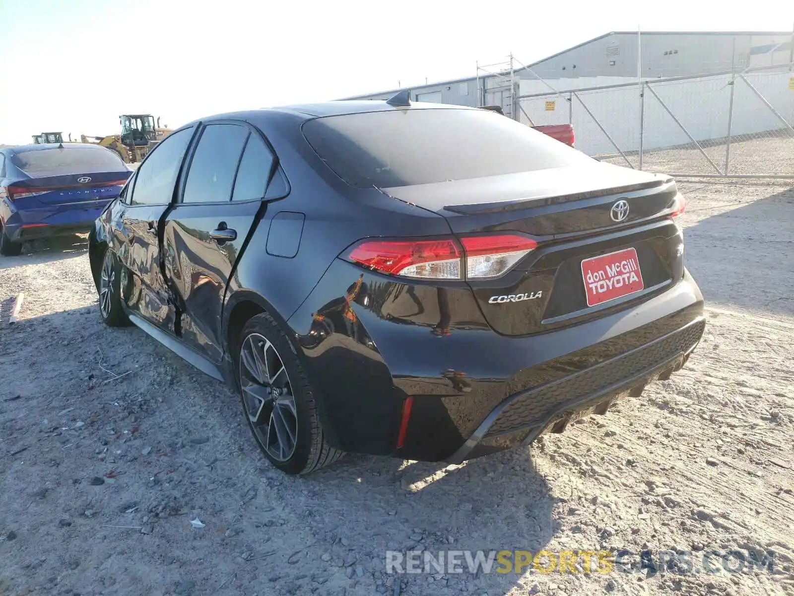 3 Photograph of a damaged car JTDS4RCE8LJ032153 TOYOTA COROLLA 2020